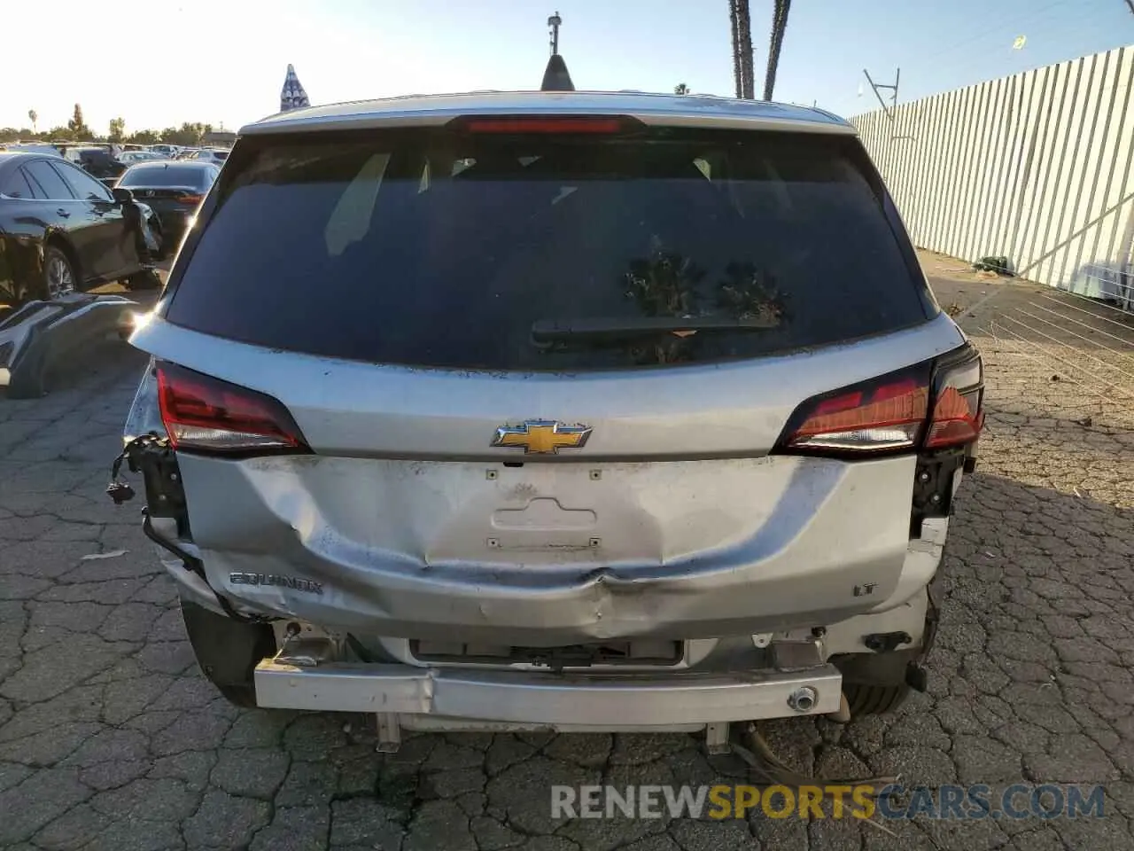 6 fotografías del automóvil dañado 3GNAXKEV8NL223842 CHEVROLET EQUINOX 2022