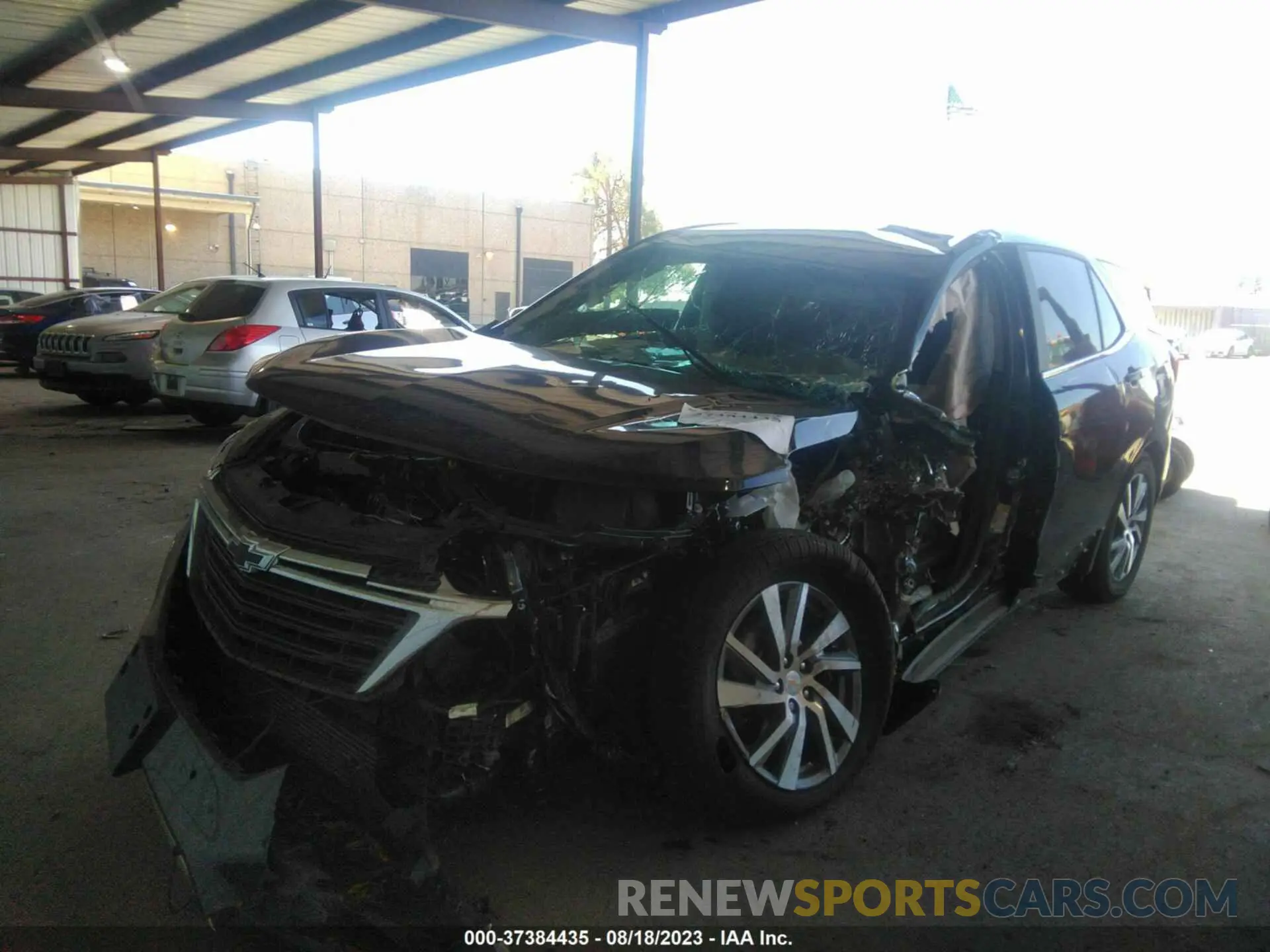 2 fotografías del automóvil dañado 3GNAXKEV9NL204149 CHEVROLET EQUINOX 2022