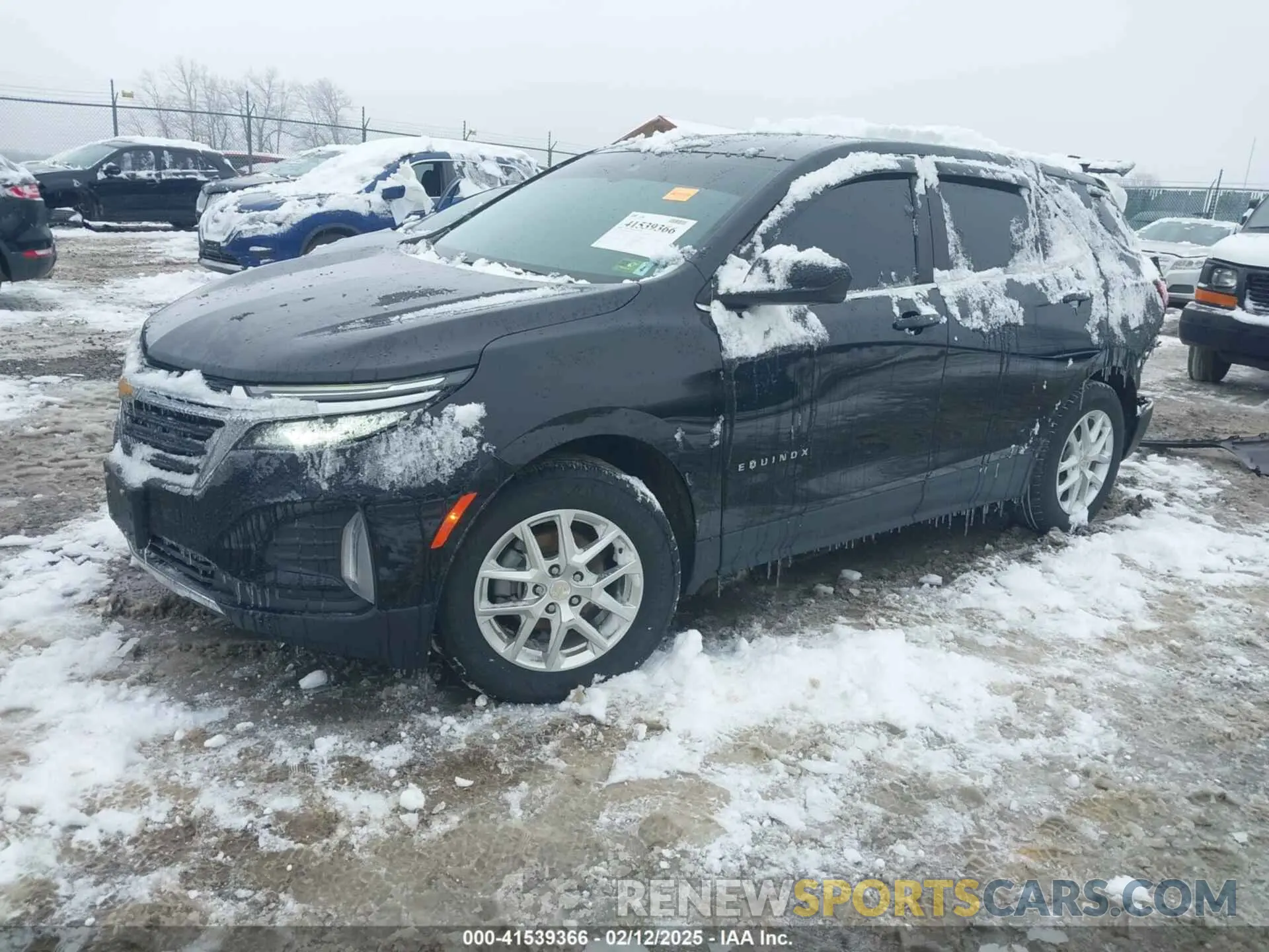 2 fotografías del automóvil dañado 3GNAXKEV9NL209447 CHEVROLET EQUINOX 2022