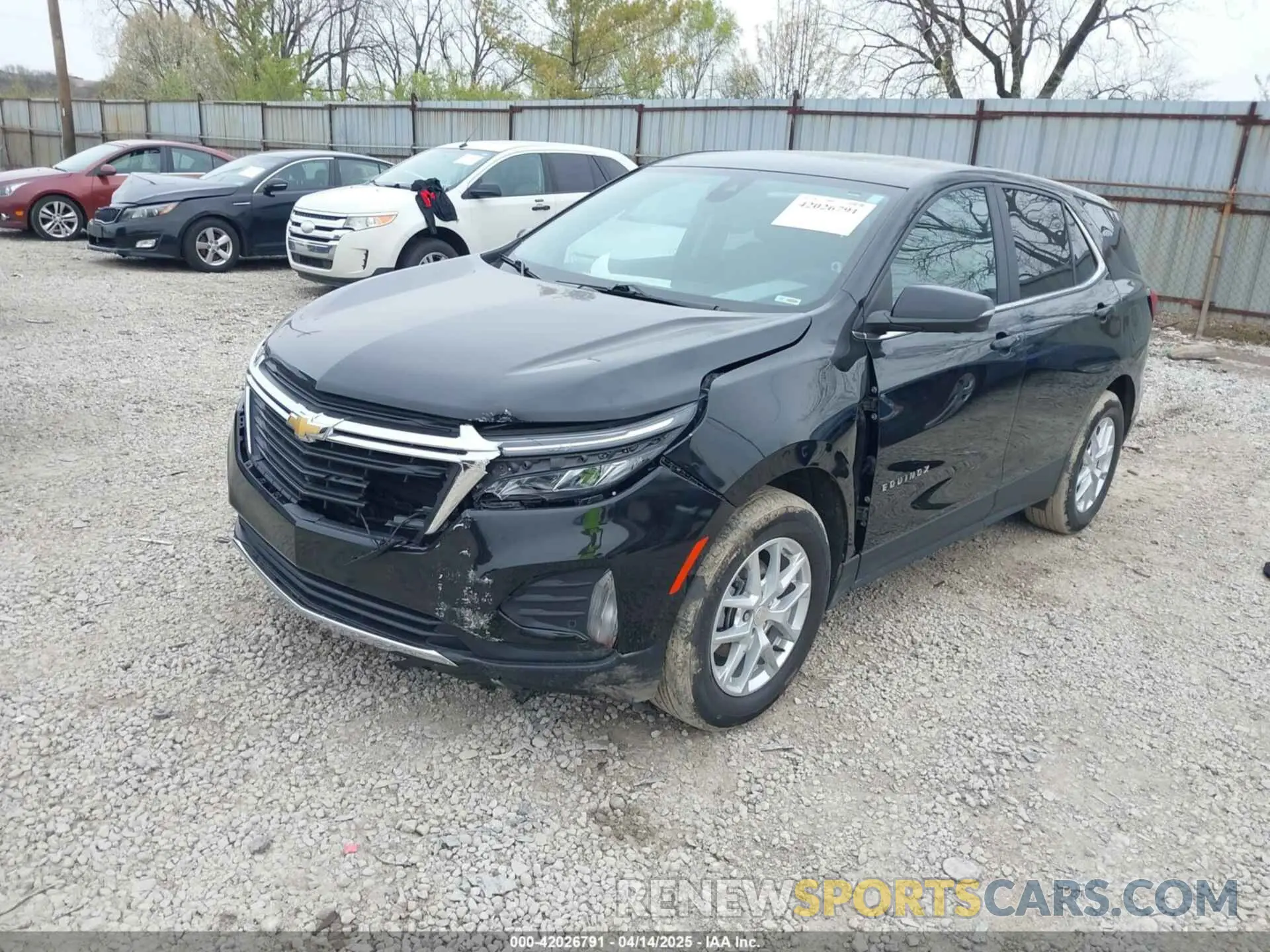 2 fotografías del automóvil dañado 3GNAXKEVXNL100804 CHEVROLET EQUINOX 2022