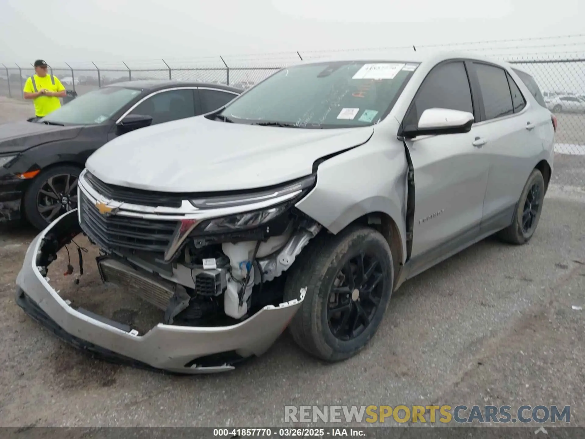2 fotografías del automóvil dañado 3GNAXKEVXNL177320 CHEVROLET EQUINOX 2022