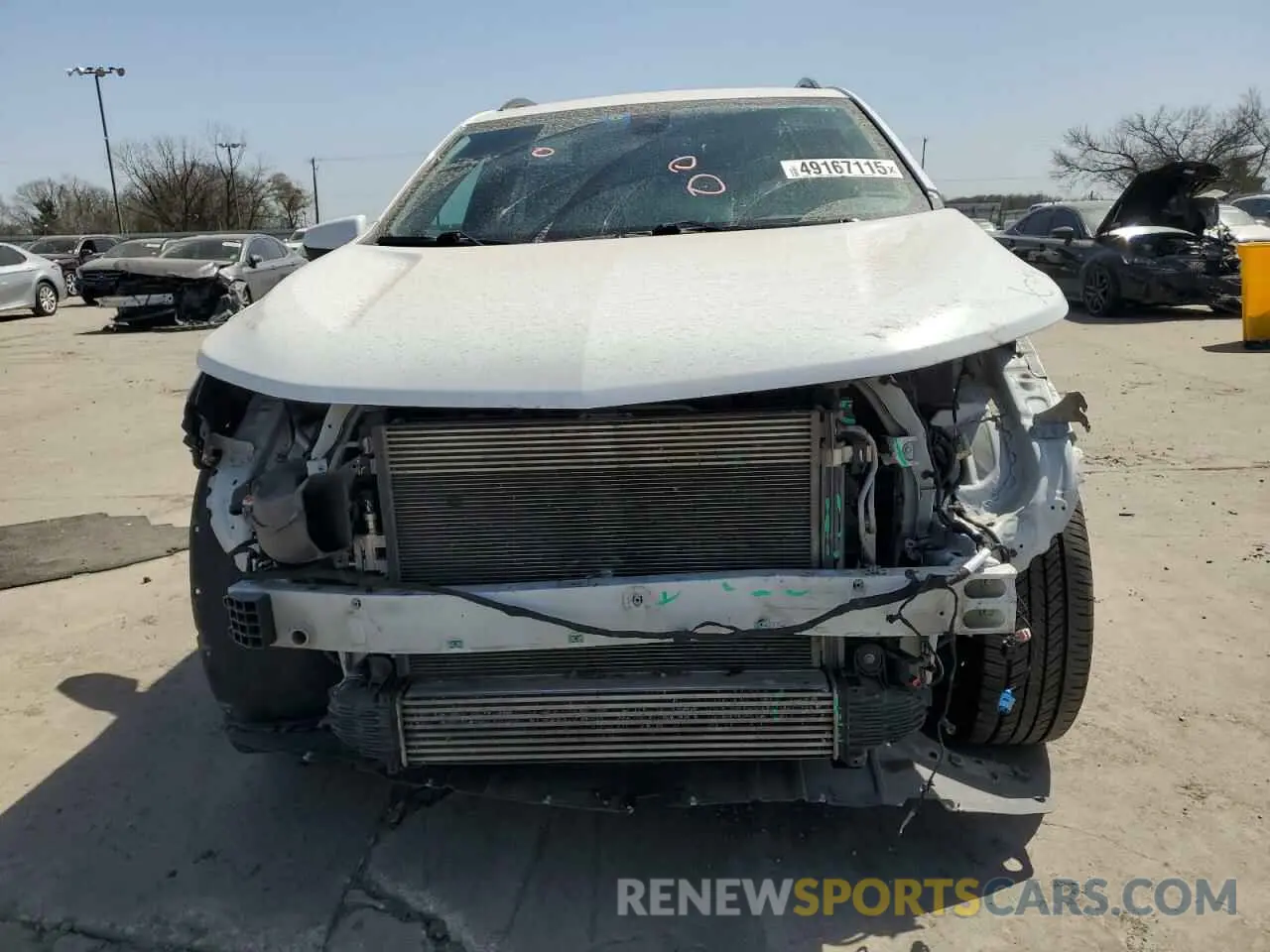 5 fotografías del automóvil dañado 3GNAXMEV0NS200363 CHEVROLET EQUINOX 2022