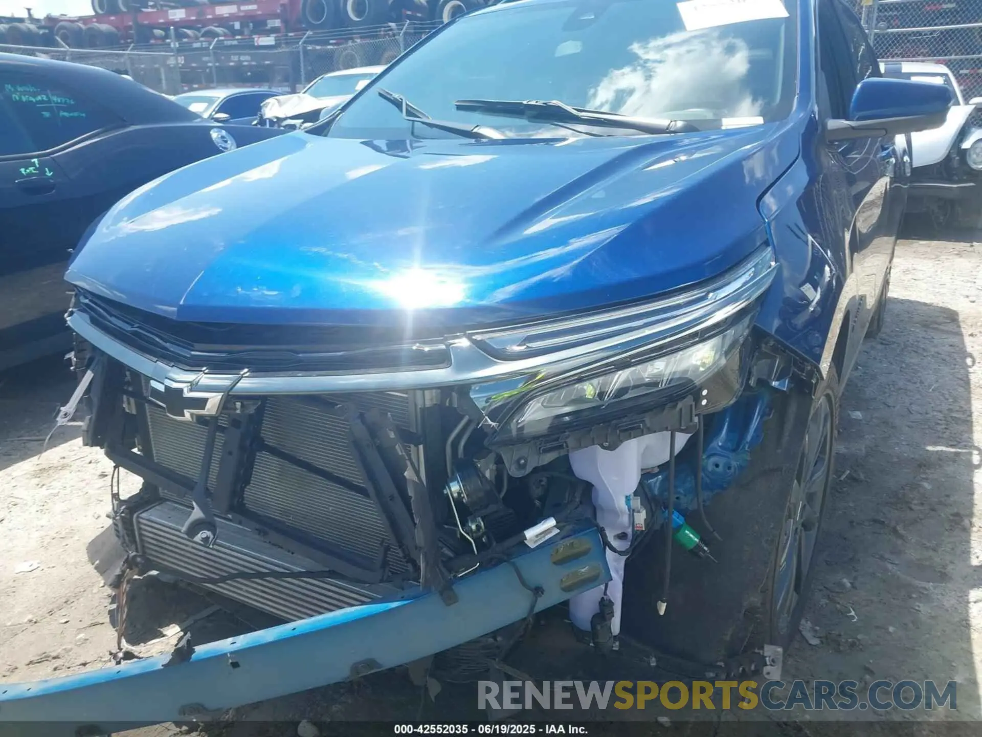 6 fotografías del automóvil dañado 3GNAXMEV1NS141050 CHEVROLET EQUINOX 2022