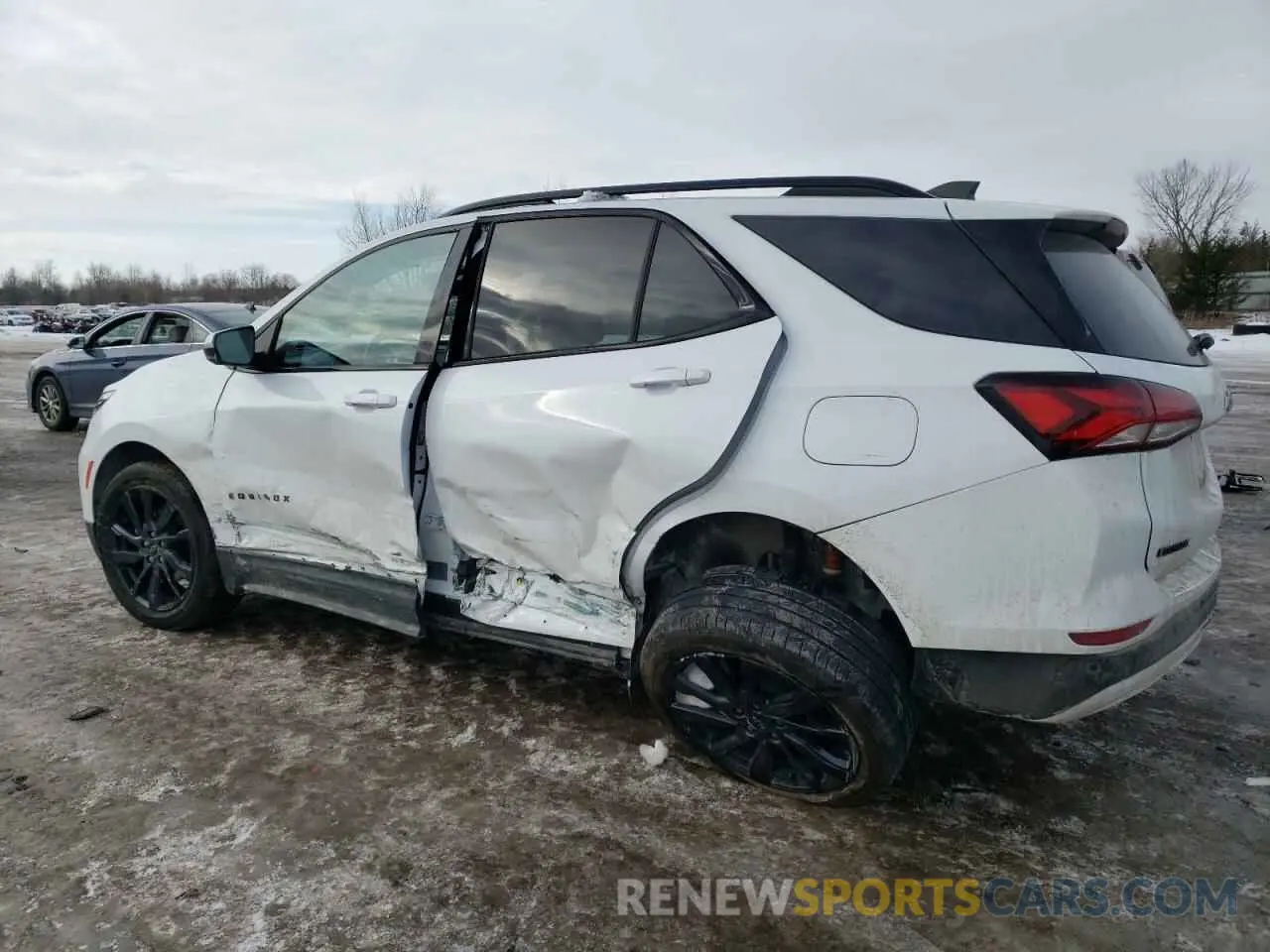 2 fotografías del automóvil dañado 3GNAXMEV5NS104695 CHEVROLET EQUINOX 2022