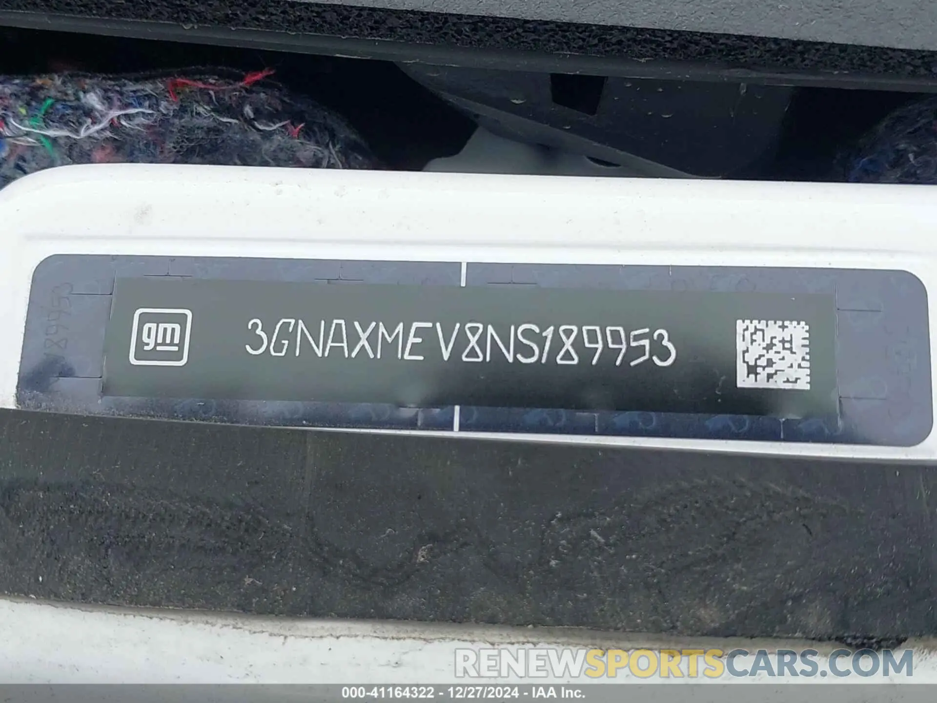 9 fotografías del automóvil dañado 3GNAXMEV8NS189953 CHEVROLET EQUINOX 2022