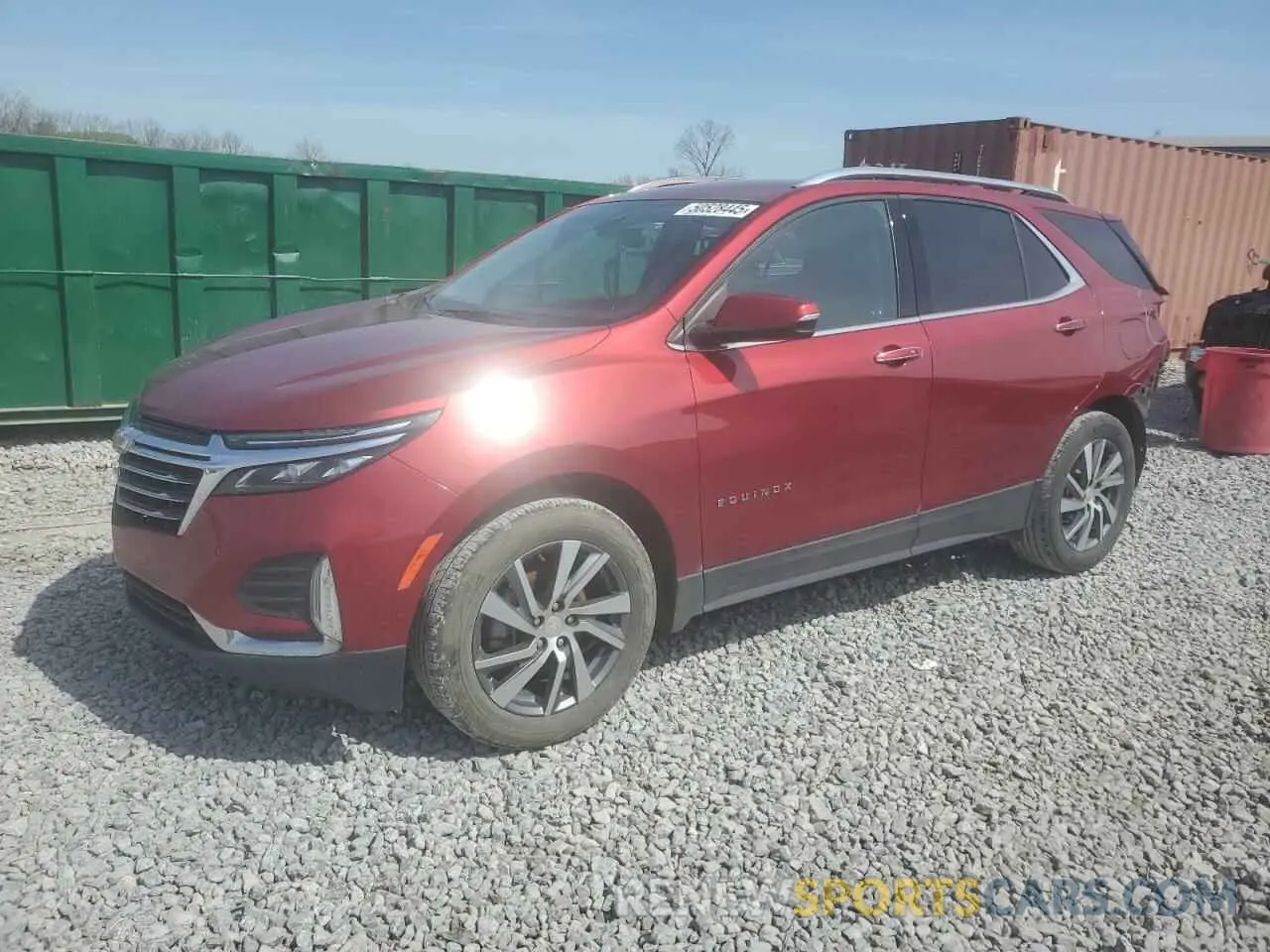 1 fotografías del automóvil dañado 3GNAXNEV2NS165606 CHEVROLET EQUINOX 2022