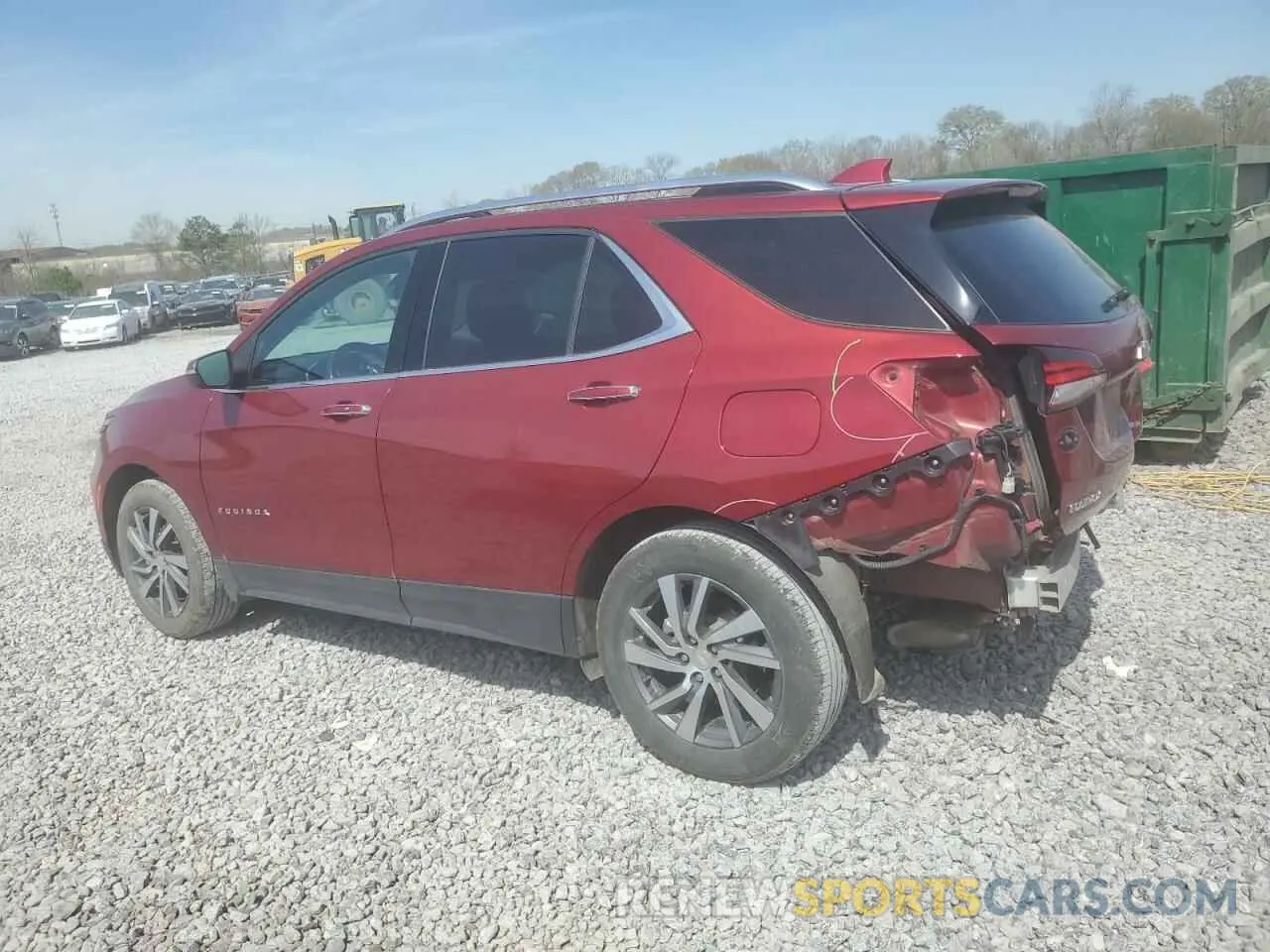 2 fotografías del automóvil dañado 3GNAXNEV2NS165606 CHEVROLET EQUINOX 2022
