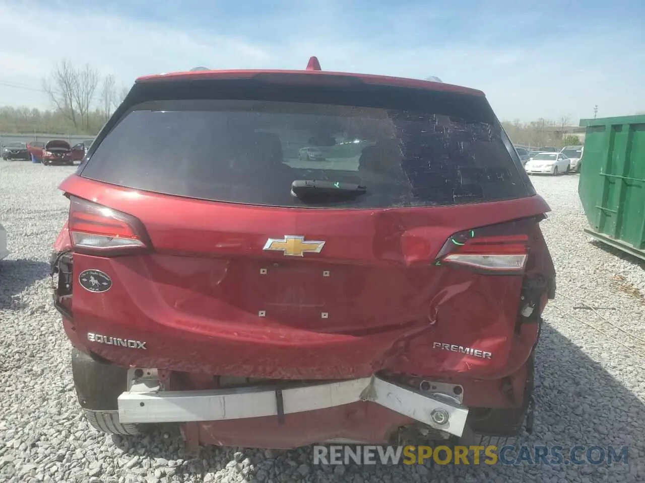 6 fotografías del automóvil dañado 3GNAXNEV2NS165606 CHEVROLET EQUINOX 2022