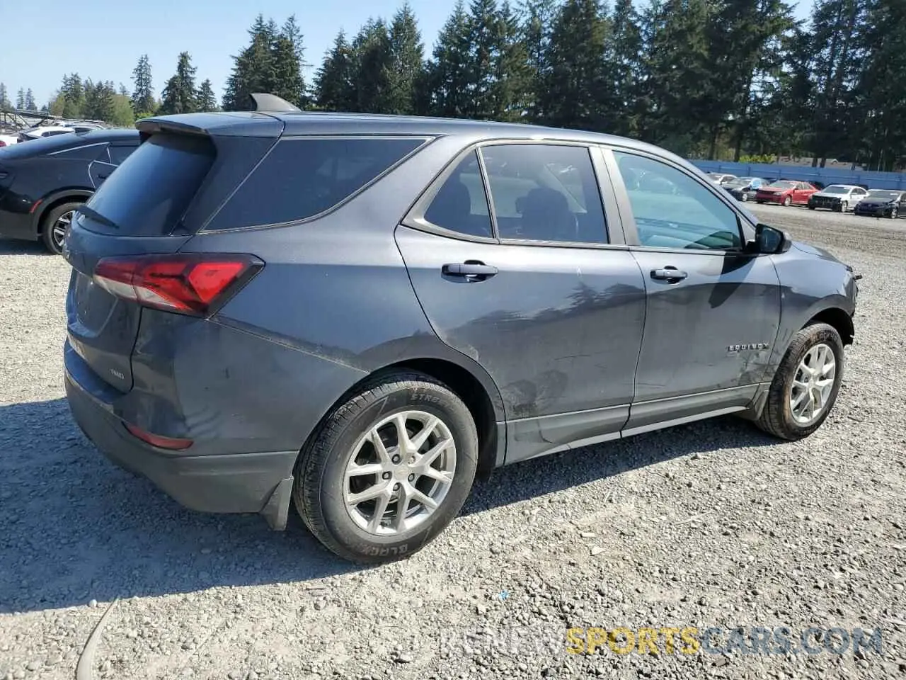 3 fotografías del automóvil dañado 3GNAXSEV0NS176070 CHEVROLET EQUINOX 2022