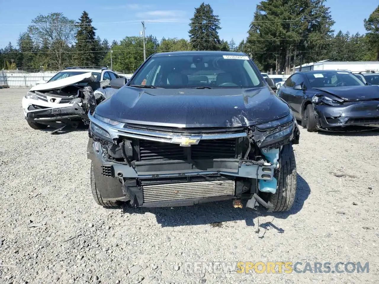 5 fotografías del automóvil dañado 3GNAXSEV0NS176070 CHEVROLET EQUINOX 2022