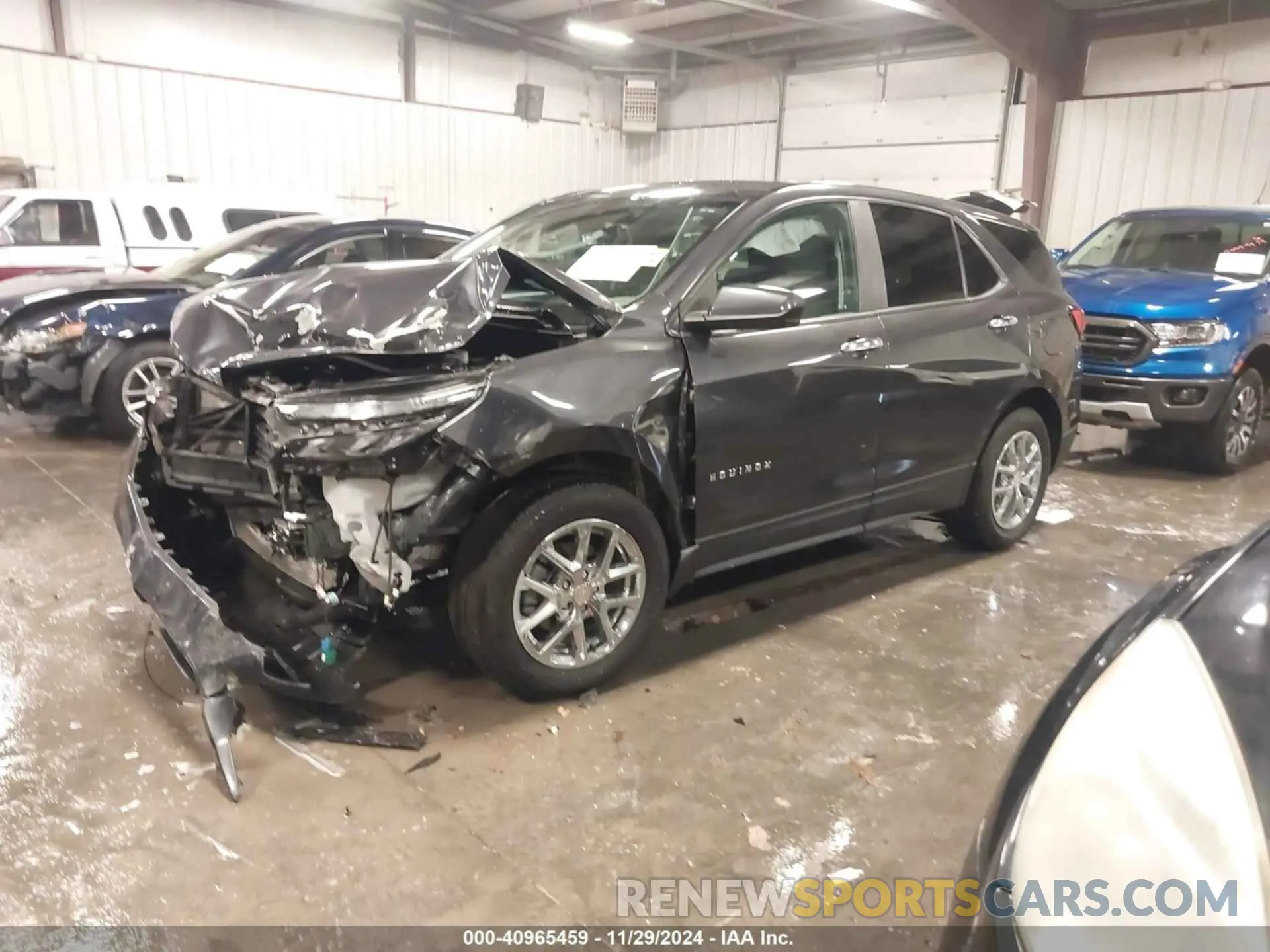 2 fotografías del automóvil dañado 3GNAXSEV1NS172125 CHEVROLET EQUINOX 2022