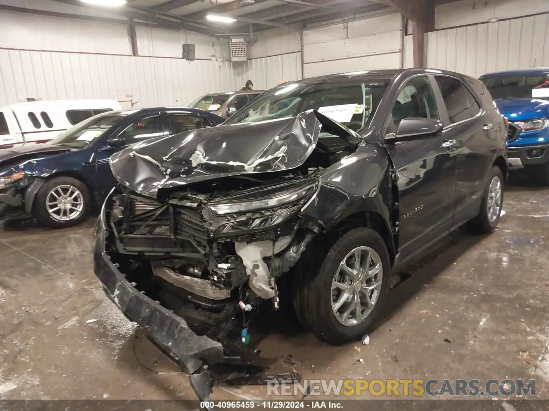 6 fotografías del automóvil dañado 3GNAXSEV1NS172125 CHEVROLET EQUINOX 2022
