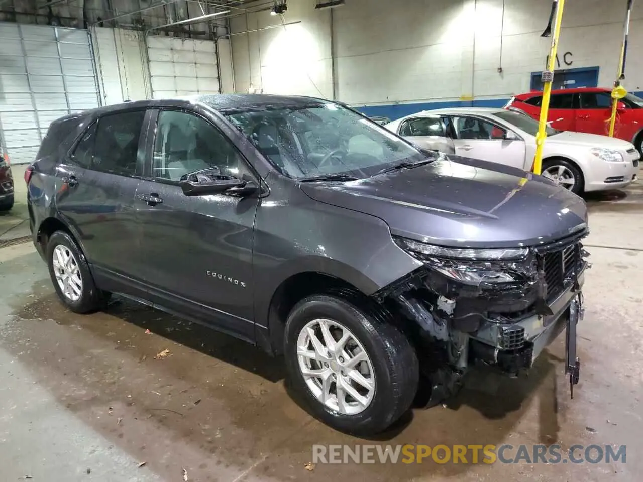4 fotografías del automóvil dañado 3GNAXSEVXNS222942 CHEVROLET EQUINOX 2022