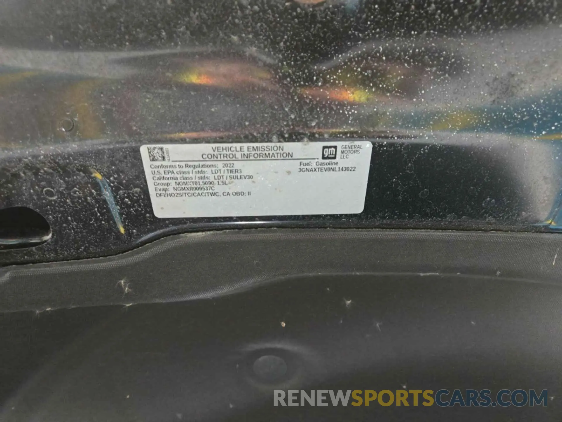 38 fotografías del automóvil dañado 3GNAXTEV0NL143022 CHEVROLET EQUINOX 2022