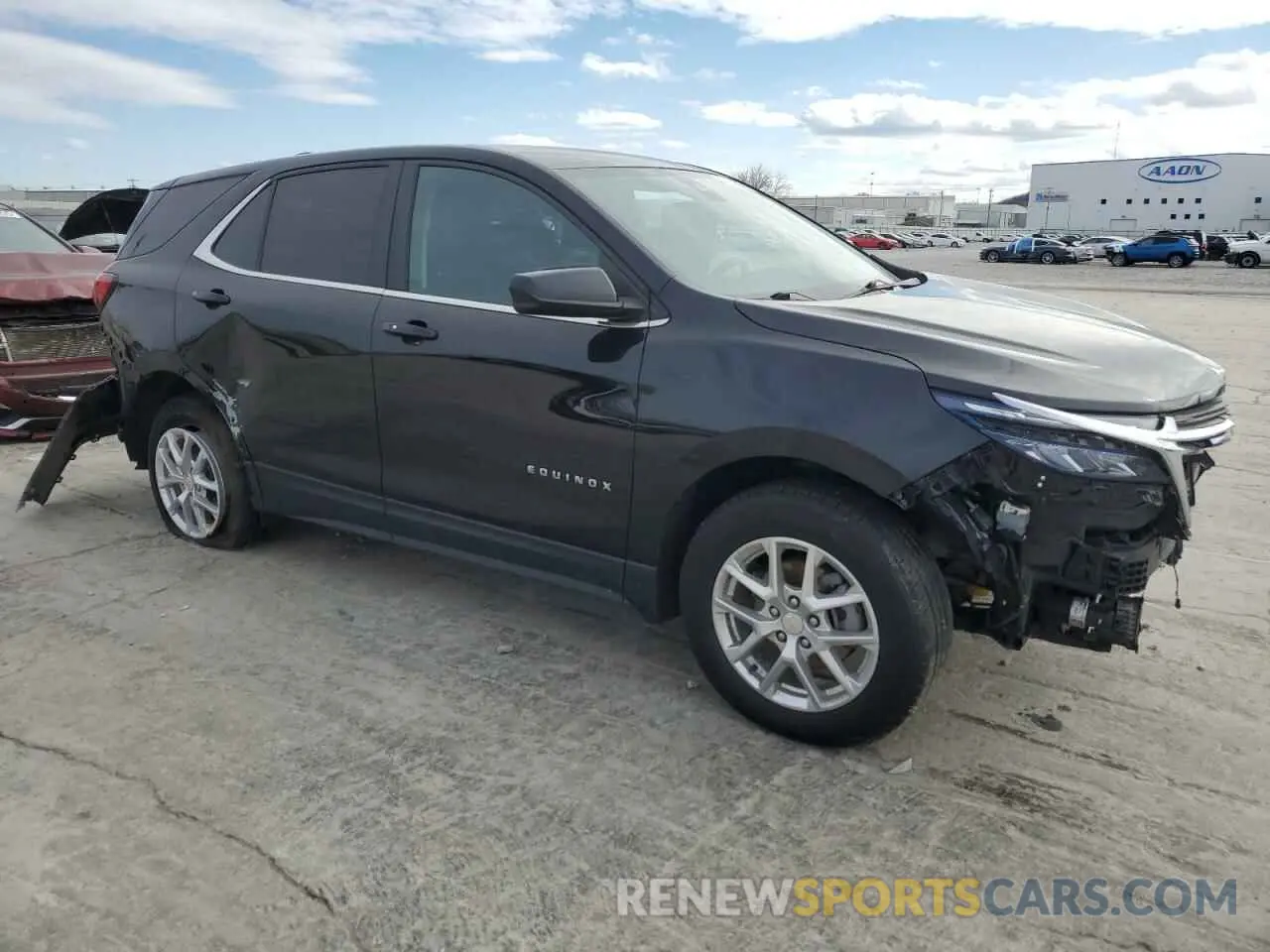 4 fotografías del automóvil dañado 3GNAXTEV0NL143473 CHEVROLET EQUINOX 2022