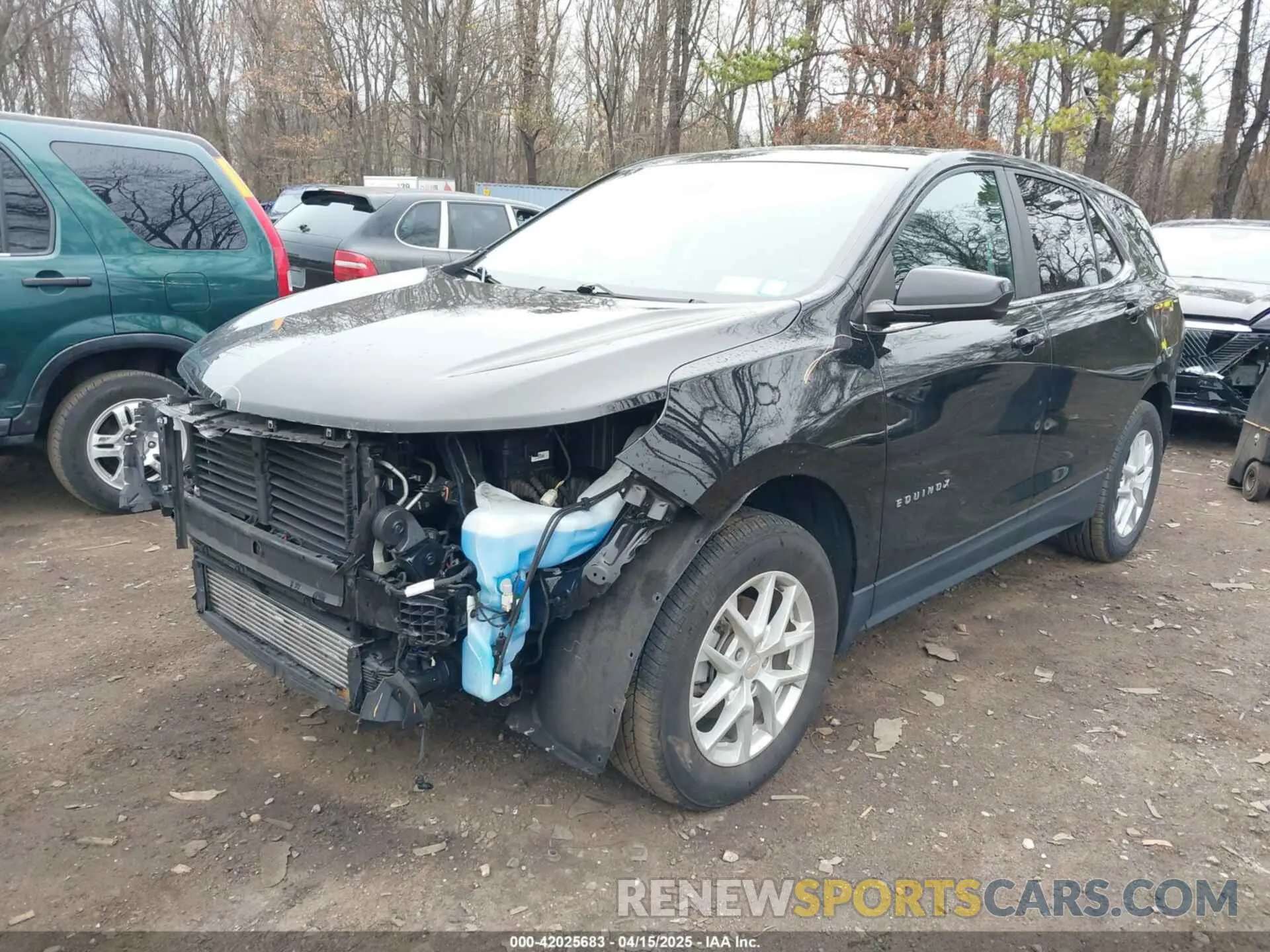 2 fotografías del automóvil dañado 3GNAXTEV6NL179197 CHEVROLET EQUINOX 2022