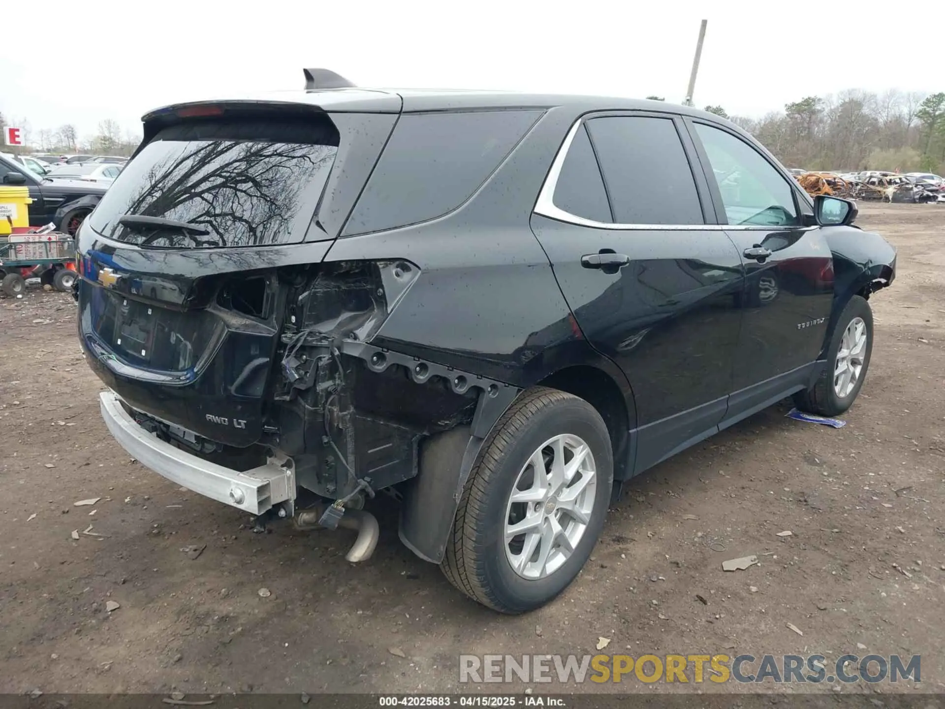 4 fotografías del automóvil dañado 3GNAXTEV6NL179197 CHEVROLET EQUINOX 2022