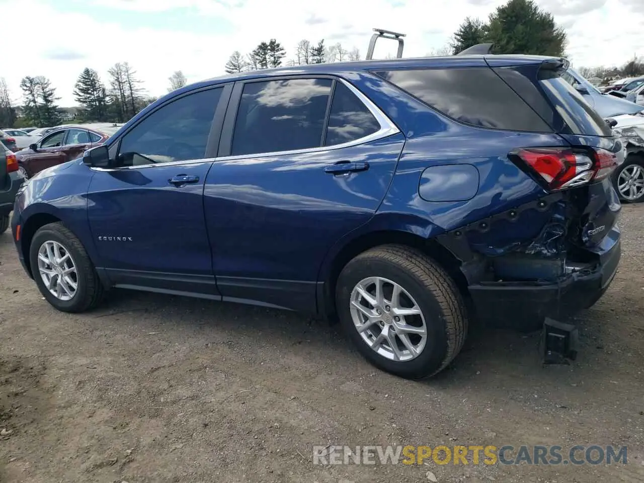 2 fotografías del automóvil dañado 3GNAXUEV0NL159601 CHEVROLET EQUINOX 2022