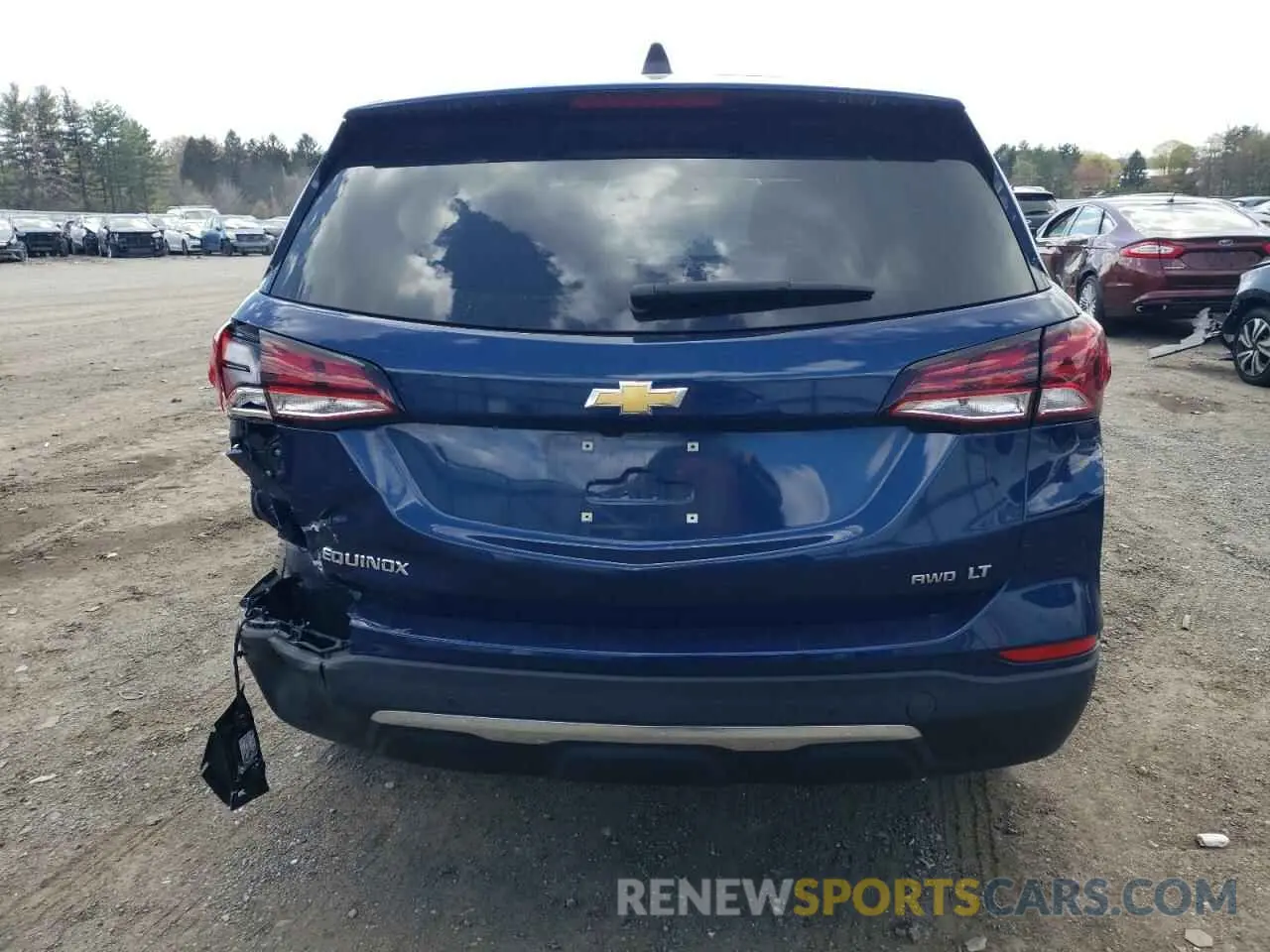 6 fotografías del automóvil dañado 3GNAXUEV0NL159601 CHEVROLET EQUINOX 2022