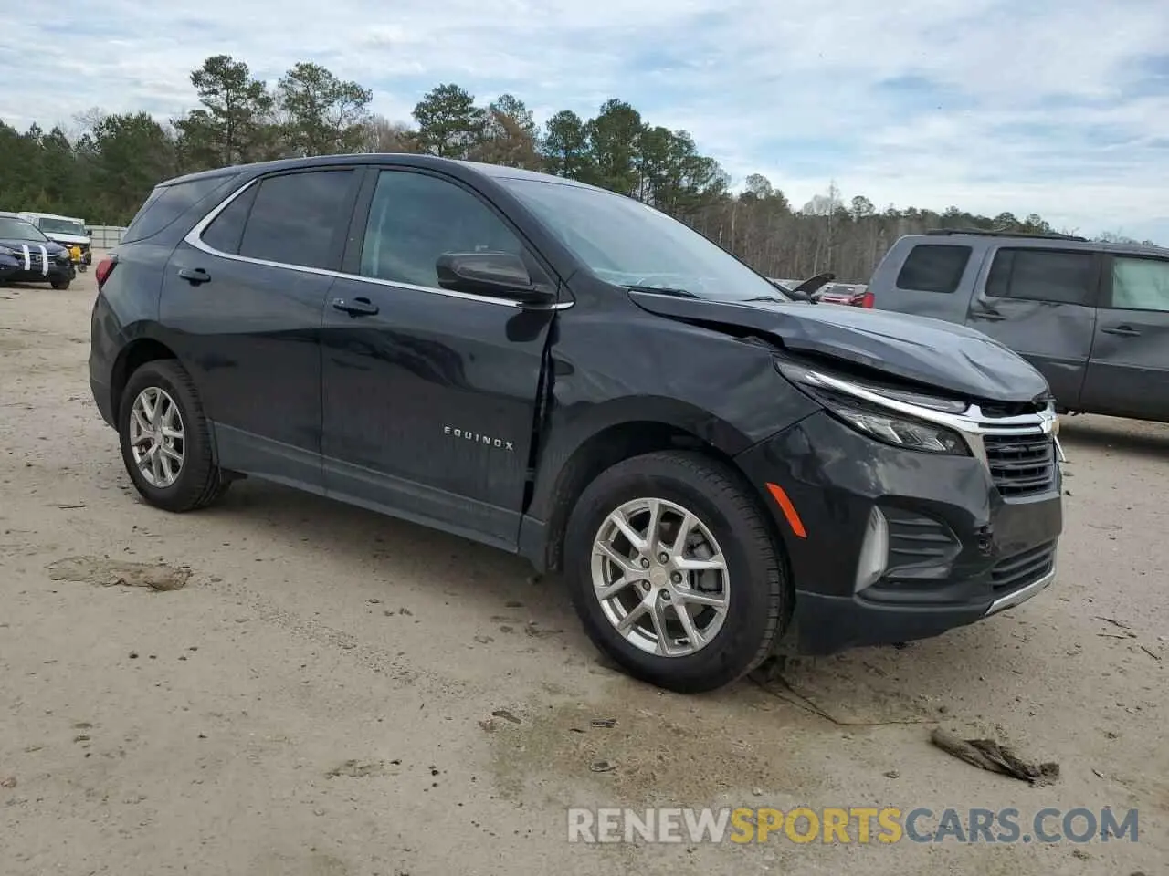 4 fotografías del automóvil dañado 3GNAXUEV0NL206206 CHEVROLET EQUINOX 2022