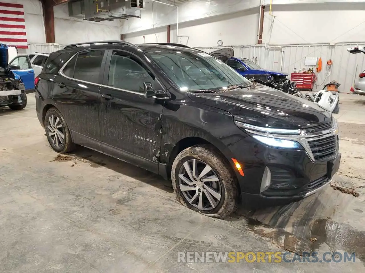 4 fotografías del automóvil dañado 3GNAXUEV0NL294495 CHEVROLET EQUINOX 2022