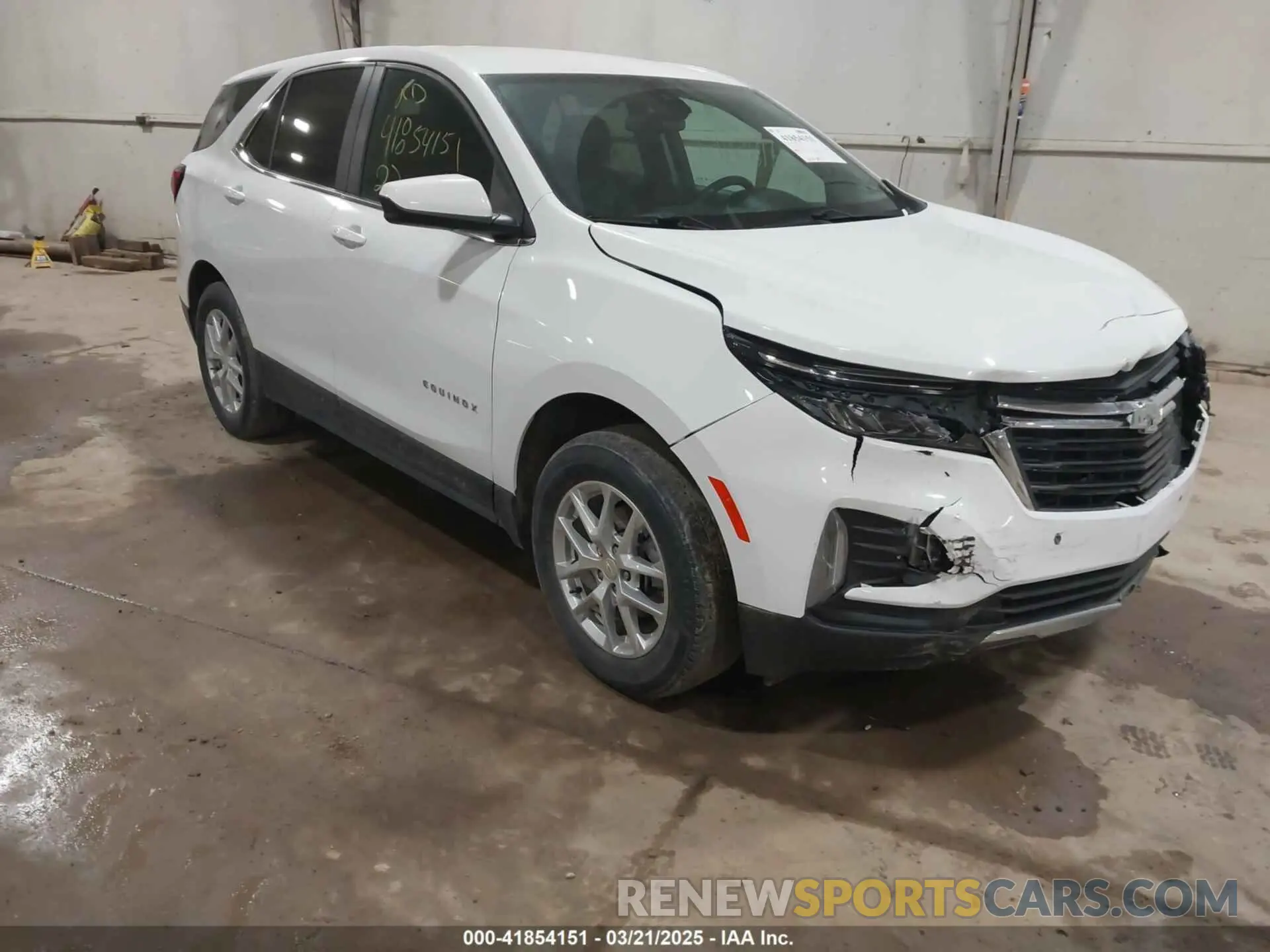 1 fotografías del automóvil dañado 3GNAXUEV0NS222198 CHEVROLET EQUINOX 2022