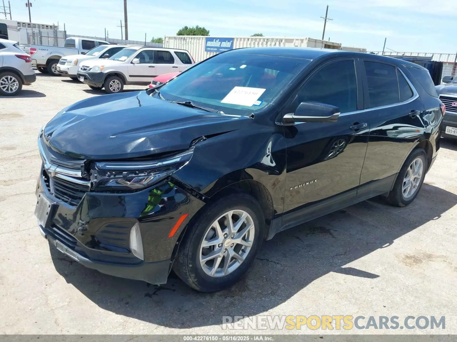 2 fotografías del automóvil dañado 3GNAXUEV1NL108771 CHEVROLET EQUINOX 2022
