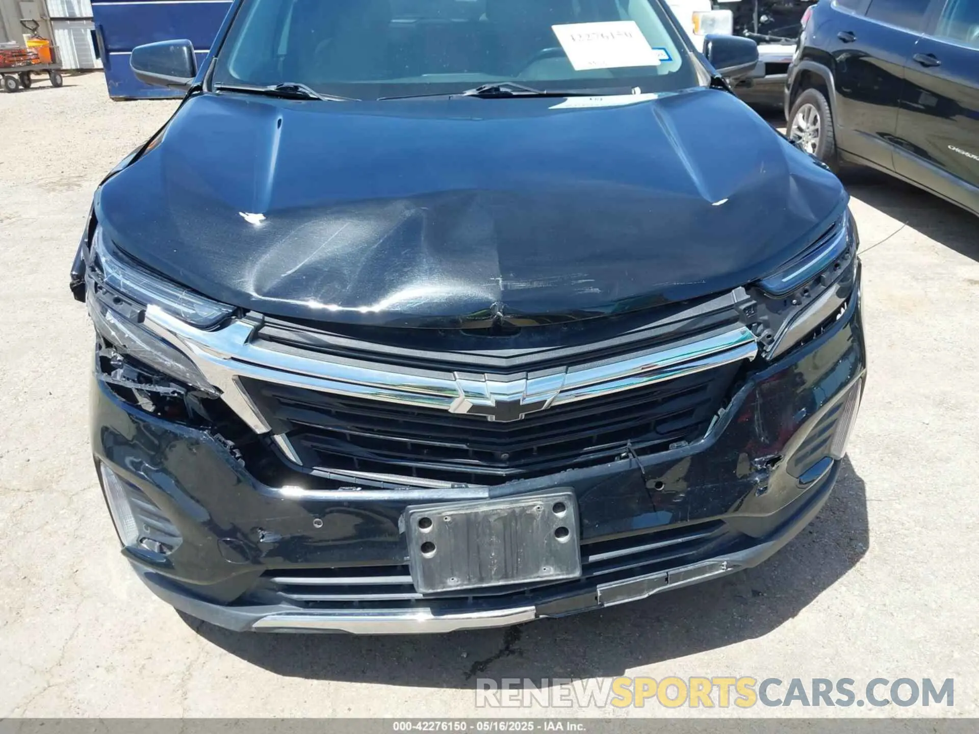 6 fotografías del automóvil dañado 3GNAXUEV1NL108771 CHEVROLET EQUINOX 2022
