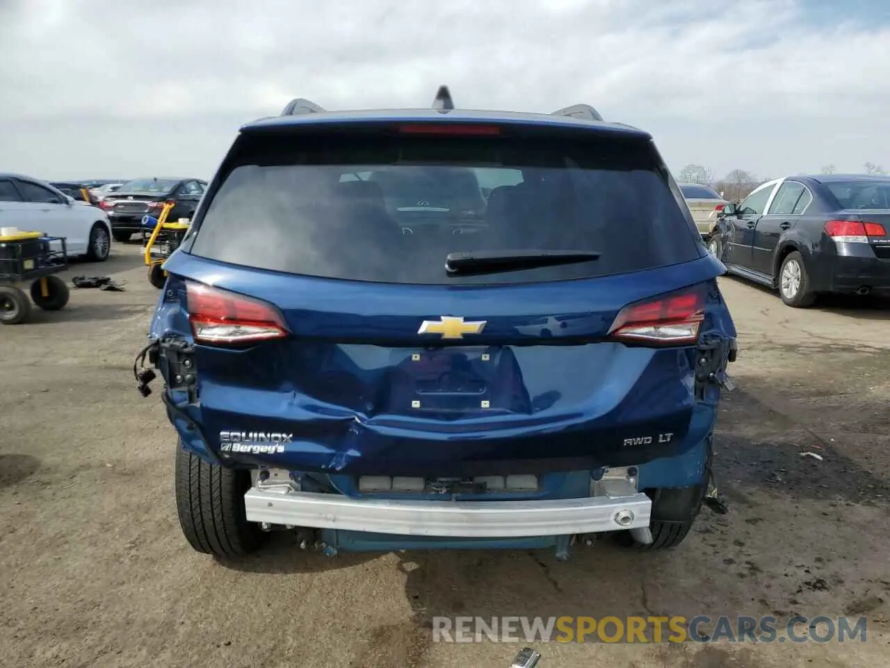 6 fotografías del automóvil dañado 3GNAXUEV1NS204261 CHEVROLET EQUINOX 2022