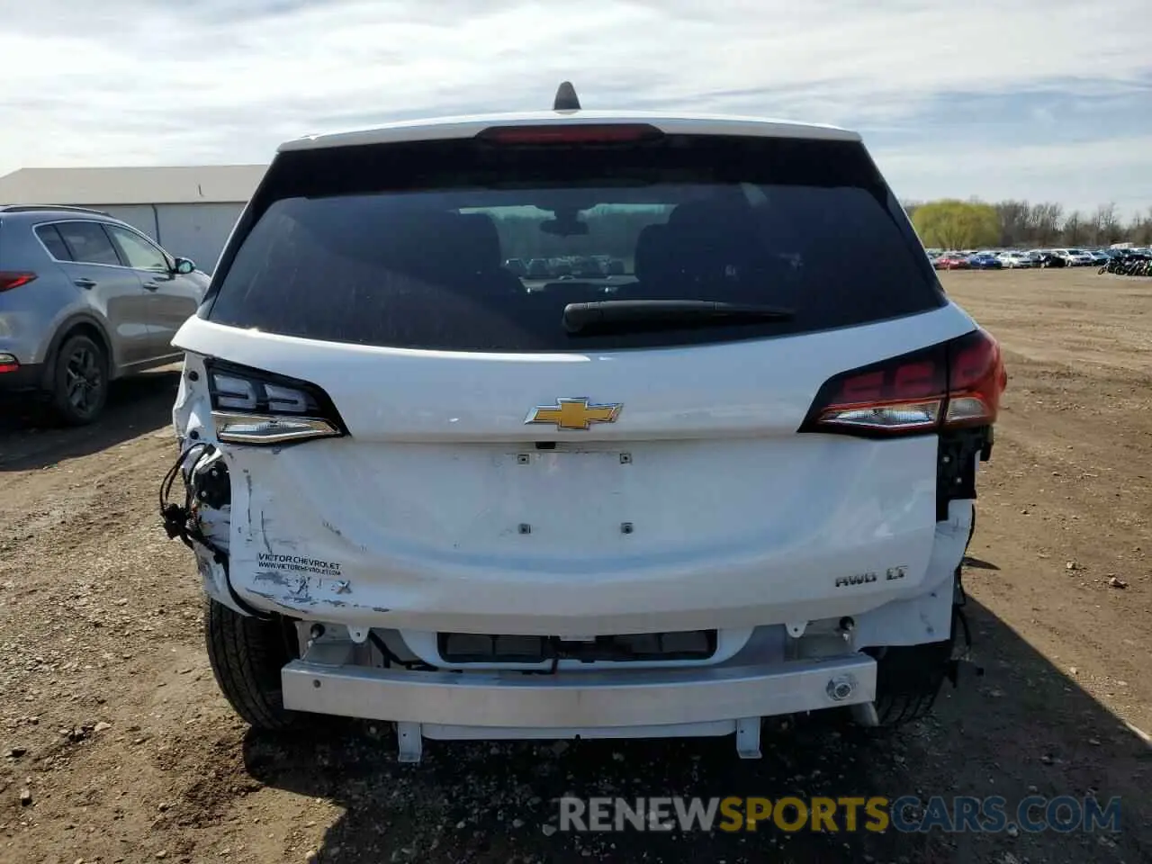 6 fotografías del automóvil dañado 3GNAXUEV2NL226635 CHEVROLET EQUINOX 2022