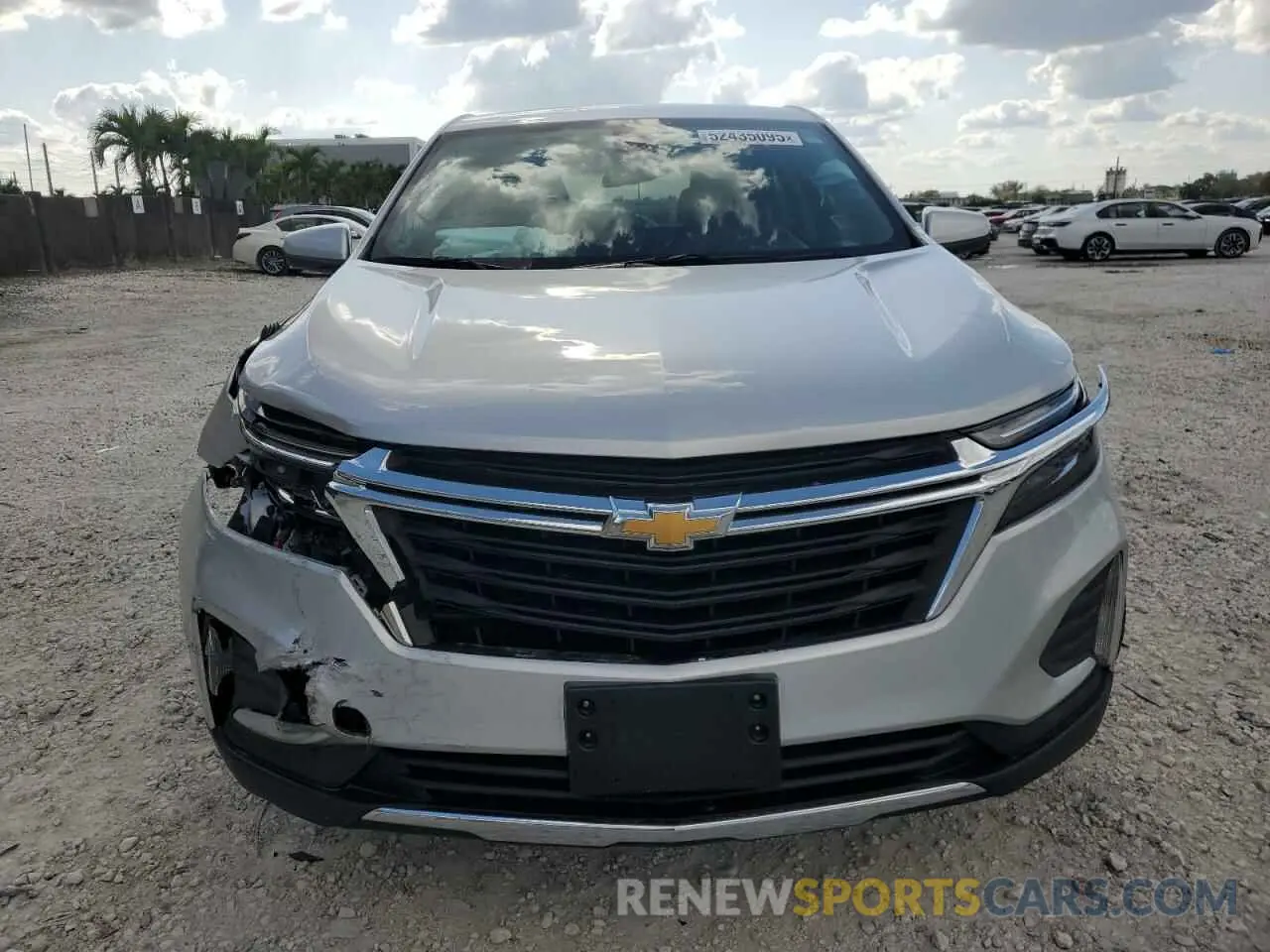 5 fotografías del automóvil dañado 3GNAXUEV3NL199834 CHEVROLET EQUINOX 2022