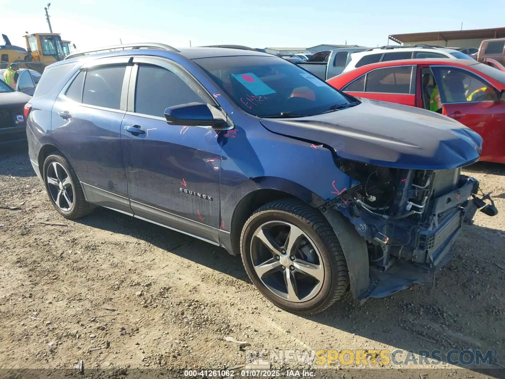 1 fotografías del automóvil dañado 3GNAXUEV3NL228846 CHEVROLET EQUINOX 2022