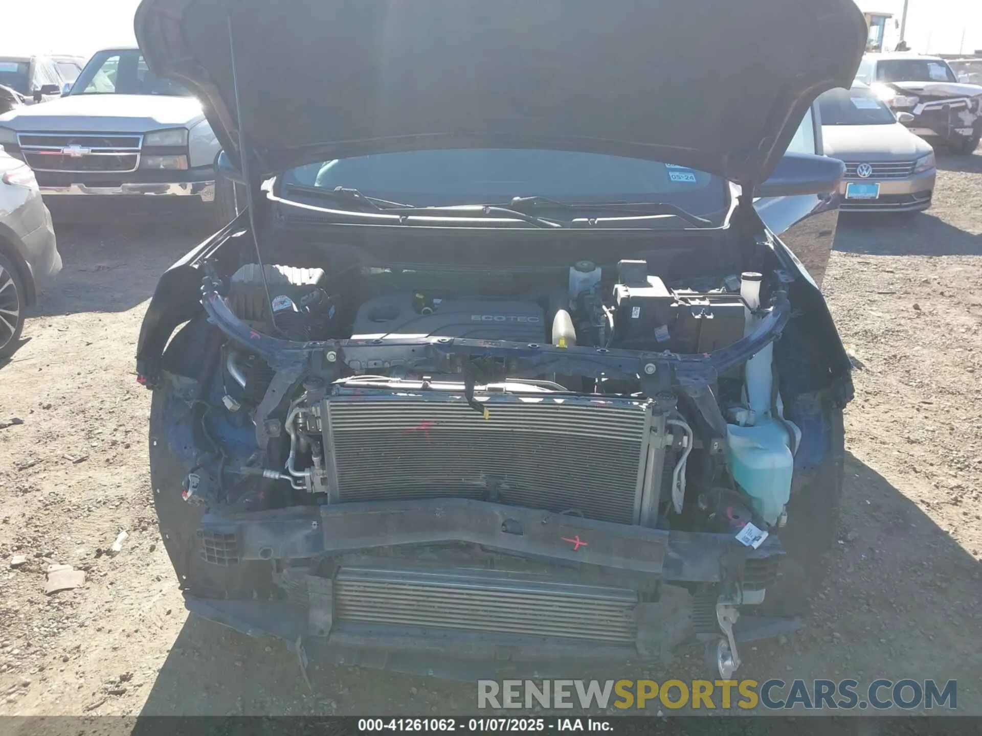 6 fotografías del automóvil dañado 3GNAXUEV3NL228846 CHEVROLET EQUINOX 2022