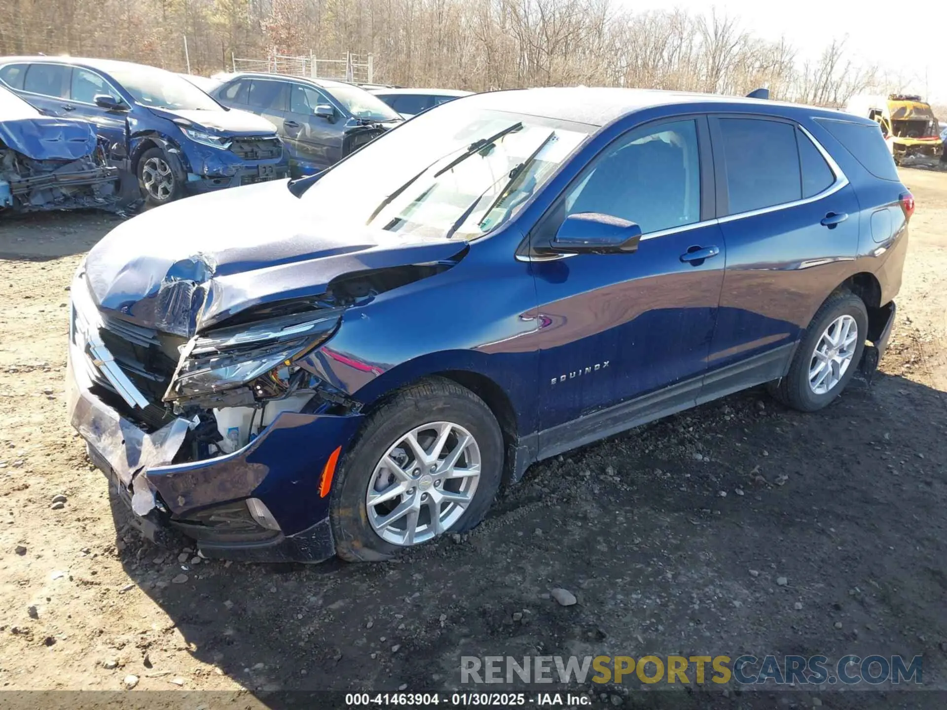 2 fotografías del automóvil dañado 3GNAXUEV3NL249289 CHEVROLET EQUINOX 2022