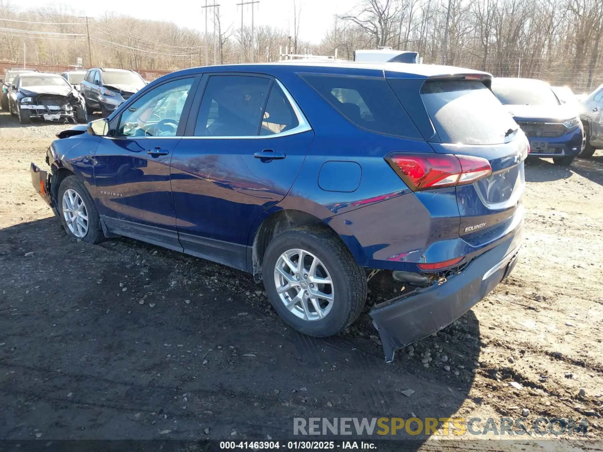 3 fotografías del automóvil dañado 3GNAXUEV3NL249289 CHEVROLET EQUINOX 2022
