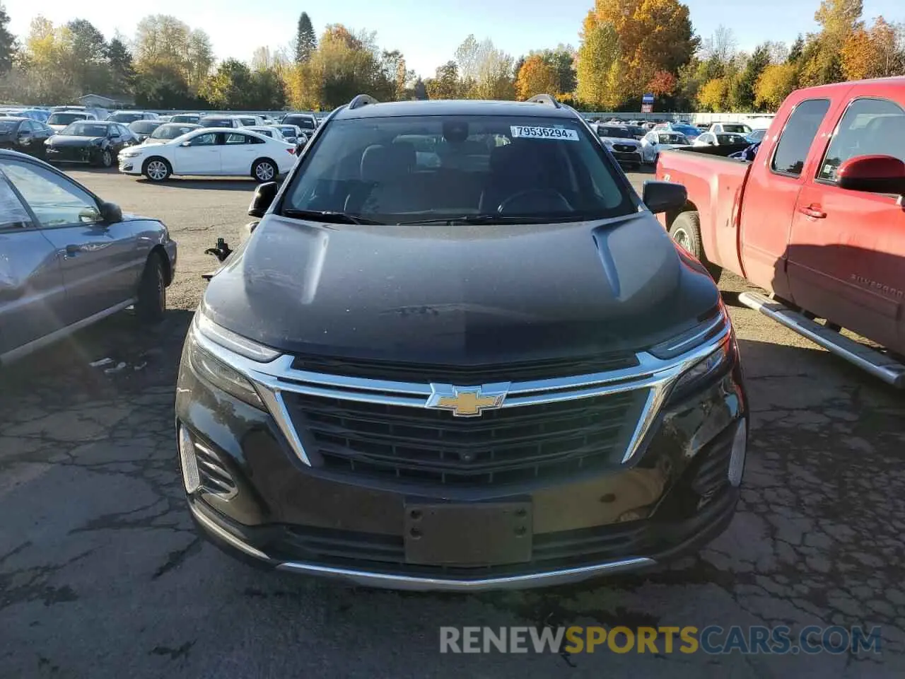 5 fotografías del automóvil dañado 3GNAXUEV3NL314349 CHEVROLET EQUINOX 2022