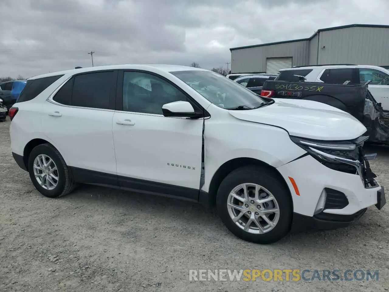 4 fotografías del automóvil dañado 3GNAXUEV3NS203273 CHEVROLET EQUINOX 2022