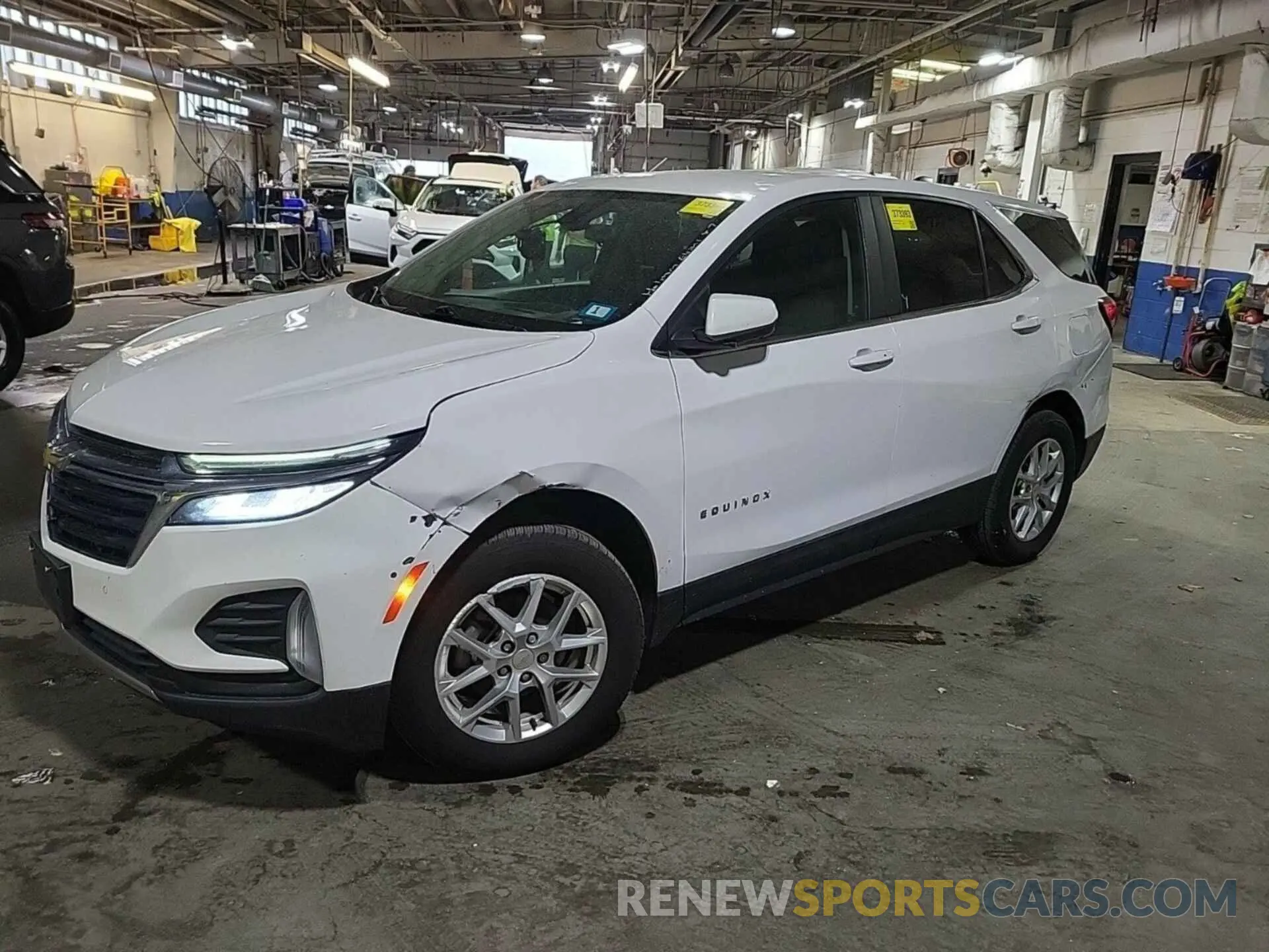 6 fotografías del automóvil dañado 3GNAXUEV4NL122521 CHEVROLET EQUINOX 2022