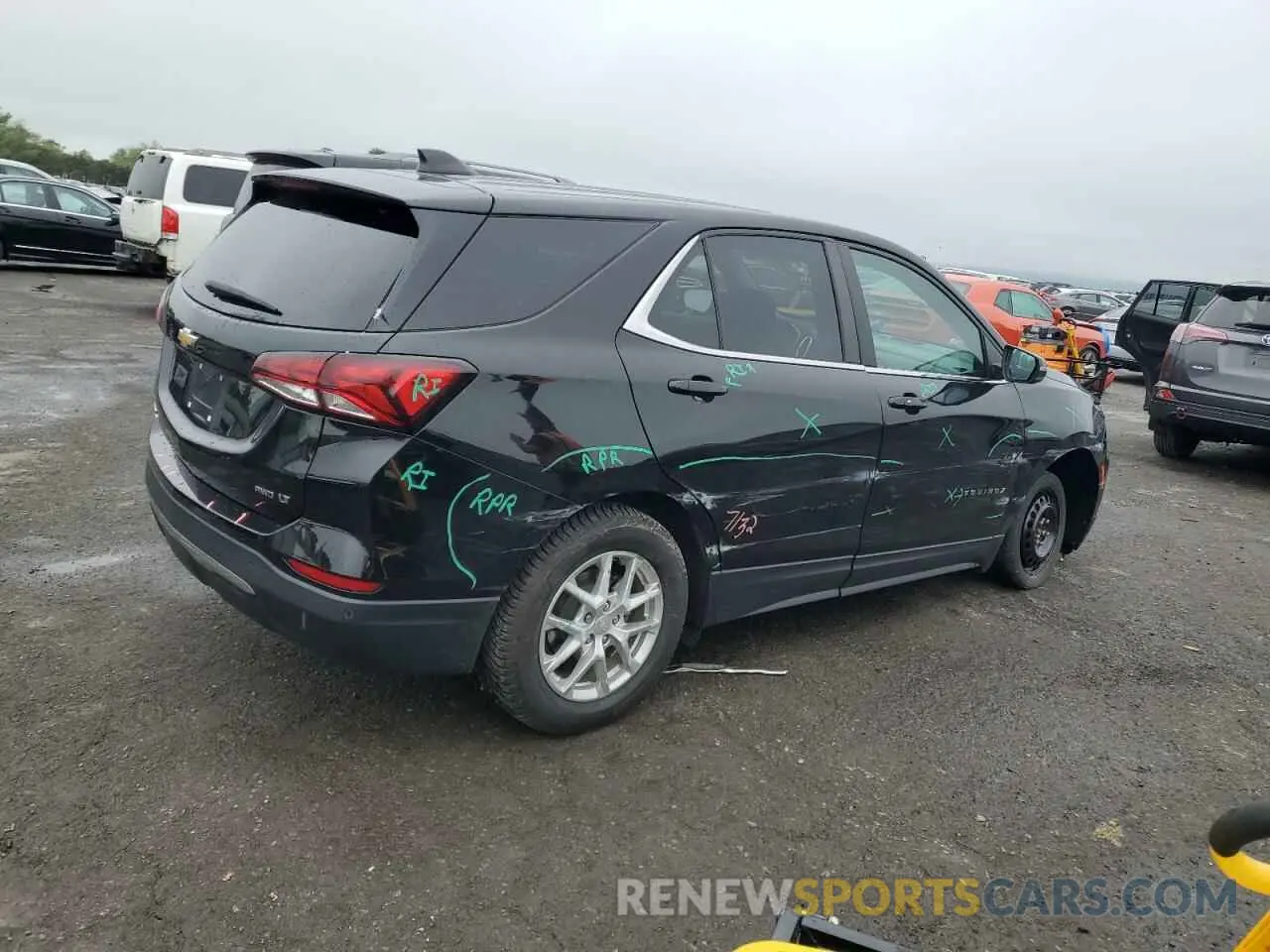 3 fotografías del automóvil dañado 3GNAXUEV5NL248192 CHEVROLET EQUINOX 2022