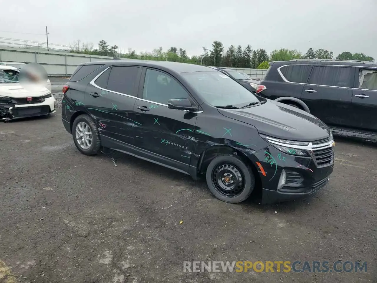 4 fotografías del automóvil dañado 3GNAXUEV5NL248192 CHEVROLET EQUINOX 2022