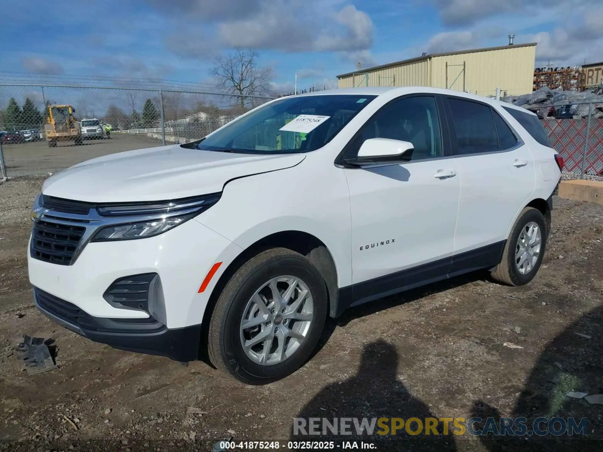 2 fotografías del automóvil dañado 3GNAXUEV5NL305278 CHEVROLET EQUINOX 2022