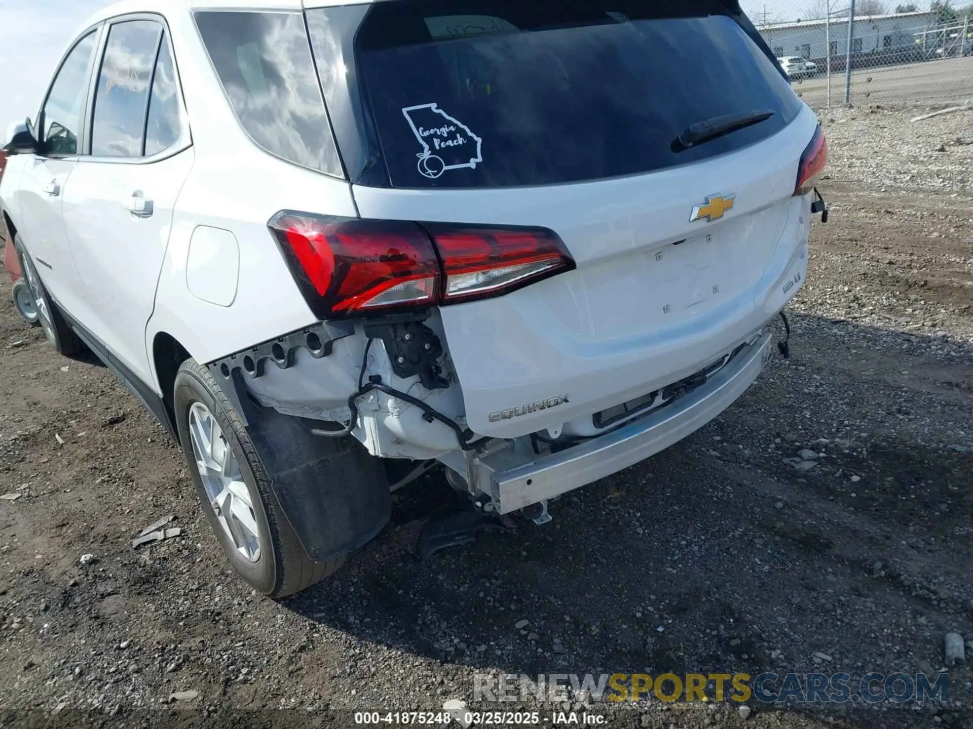 6 fotografías del automóvil dañado 3GNAXUEV5NL305278 CHEVROLET EQUINOX 2022