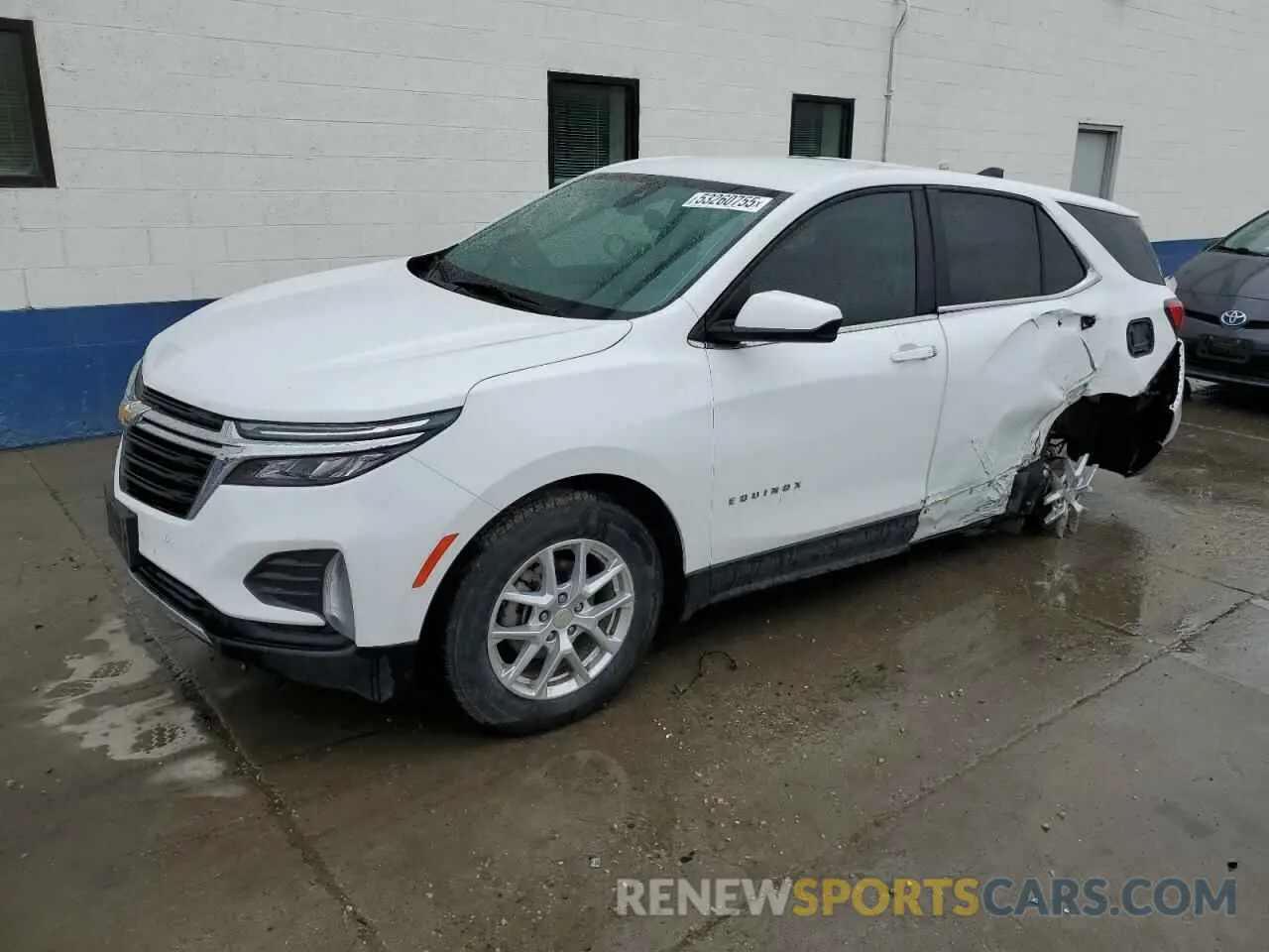 1 fotografías del automóvil dañado 3GNAXUEV5NS205638 CHEVROLET EQUINOX 2022