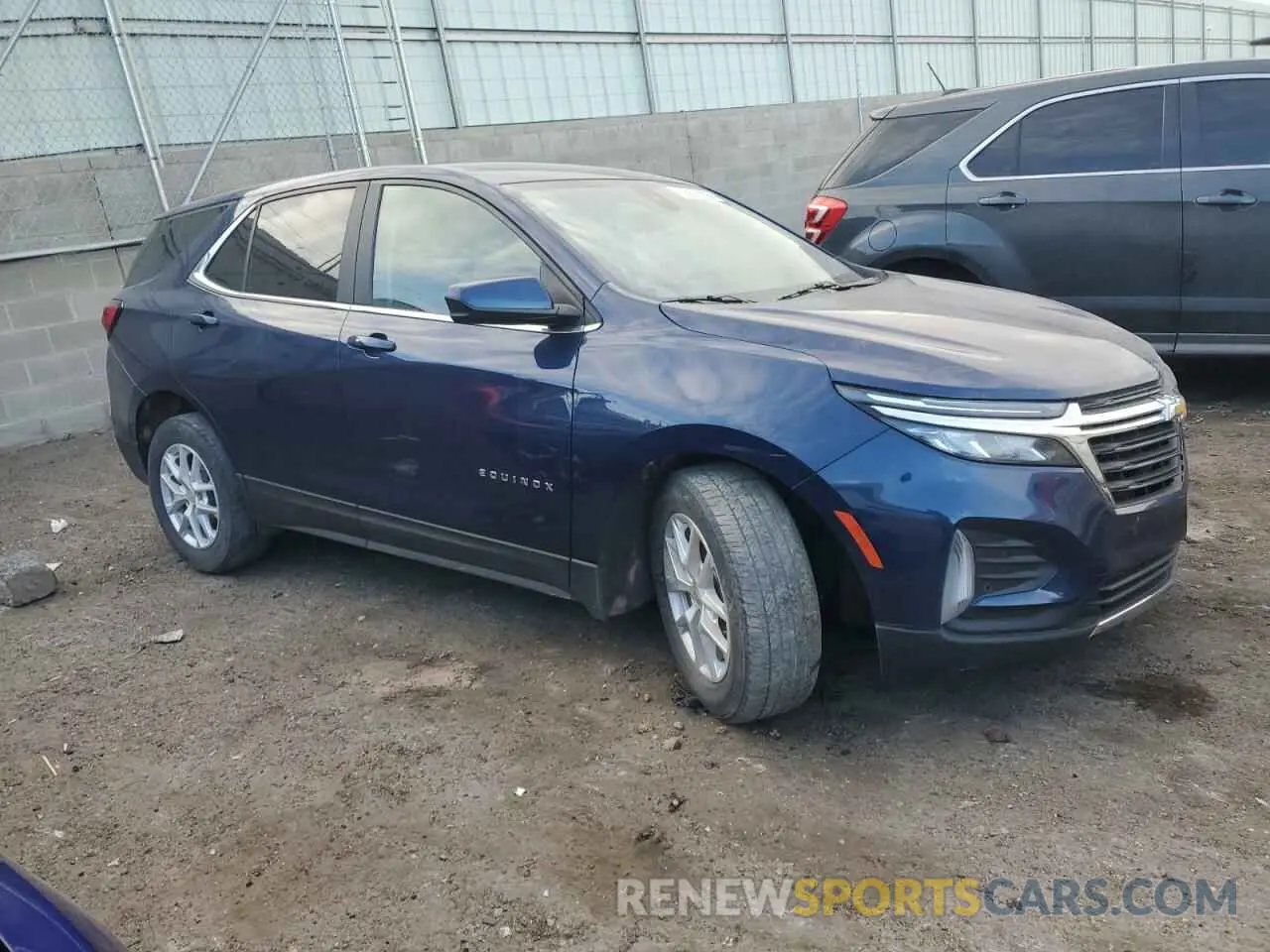 4 fotografías del automóvil dañado 3GNAXUEV6NL307122 CHEVROLET EQUINOX 2022