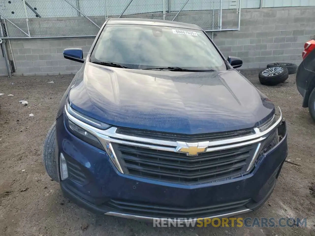 5 fotografías del automóvil dañado 3GNAXUEV6NL307122 CHEVROLET EQUINOX 2022