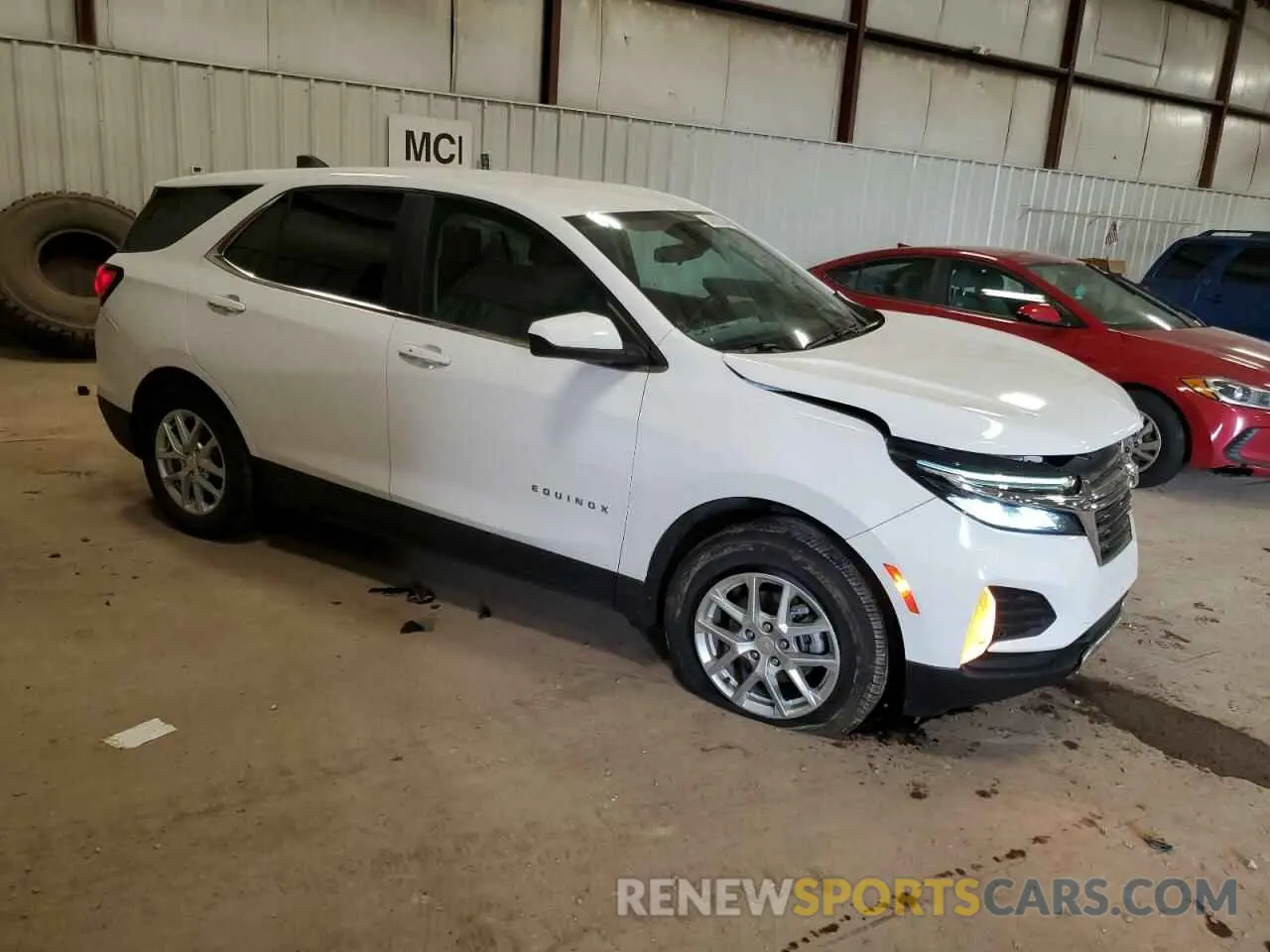4 fotografías del automóvil dañado 3GNAXUEV8NL235100 CHEVROLET EQUINOX 2022
