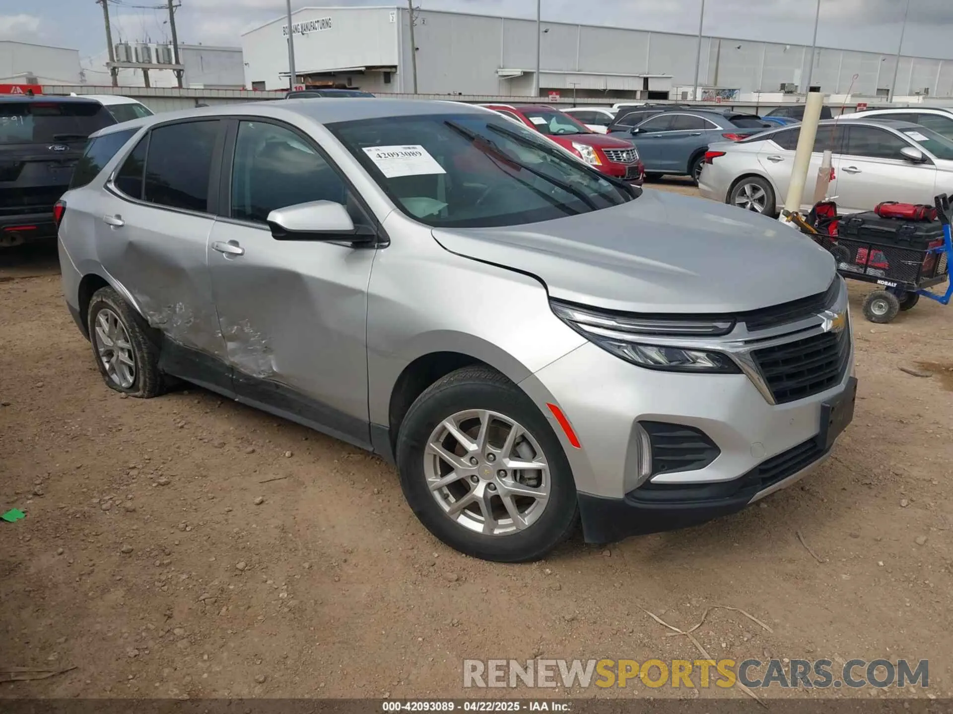 1 fotografías del automóvil dañado 3GNAXUEV8NL242161 CHEVROLET EQUINOX 2022