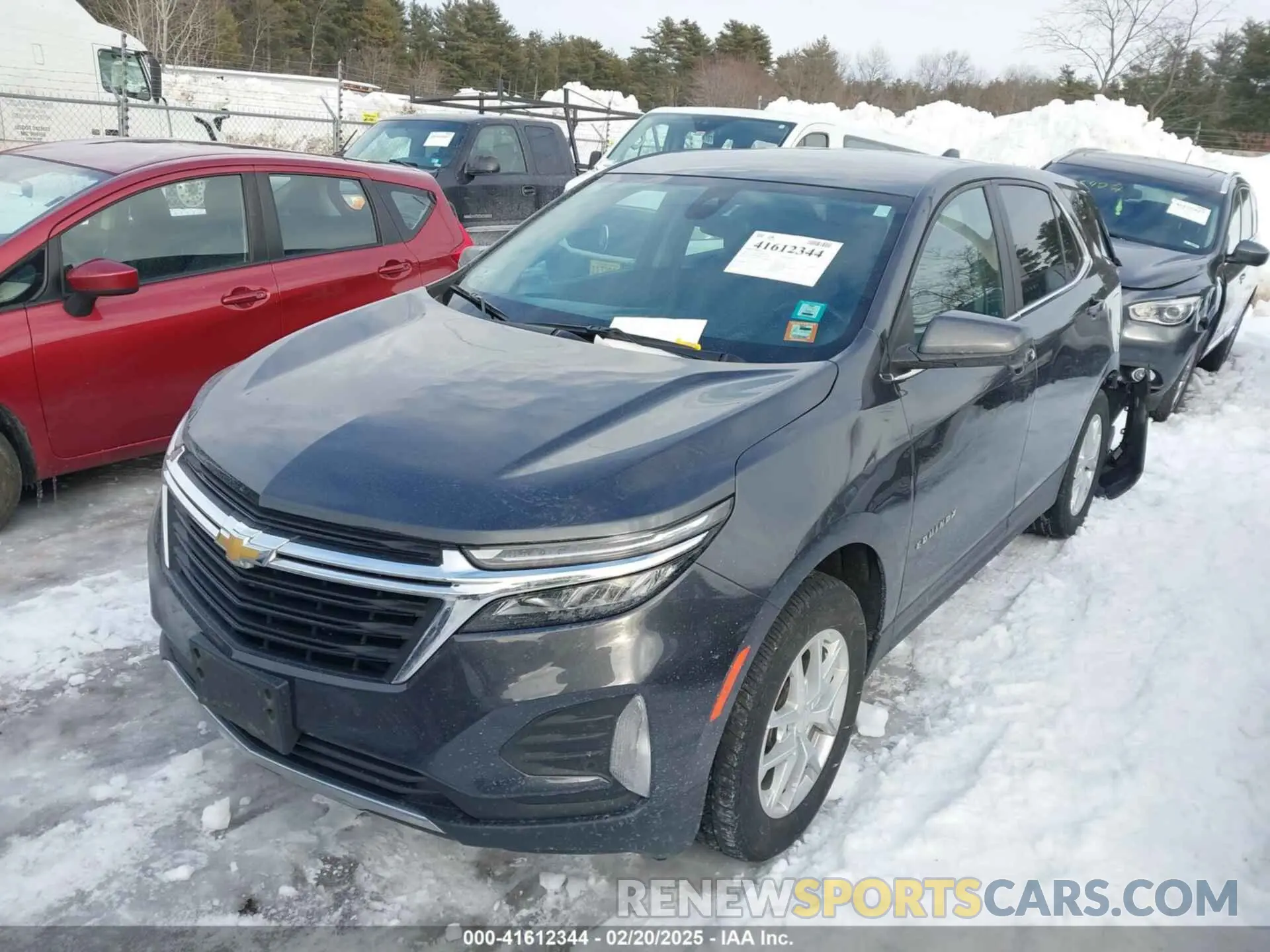 2 fotografías del automóvil dañado 3GNAXUEV8NS215337 CHEVROLET EQUINOX 2022
