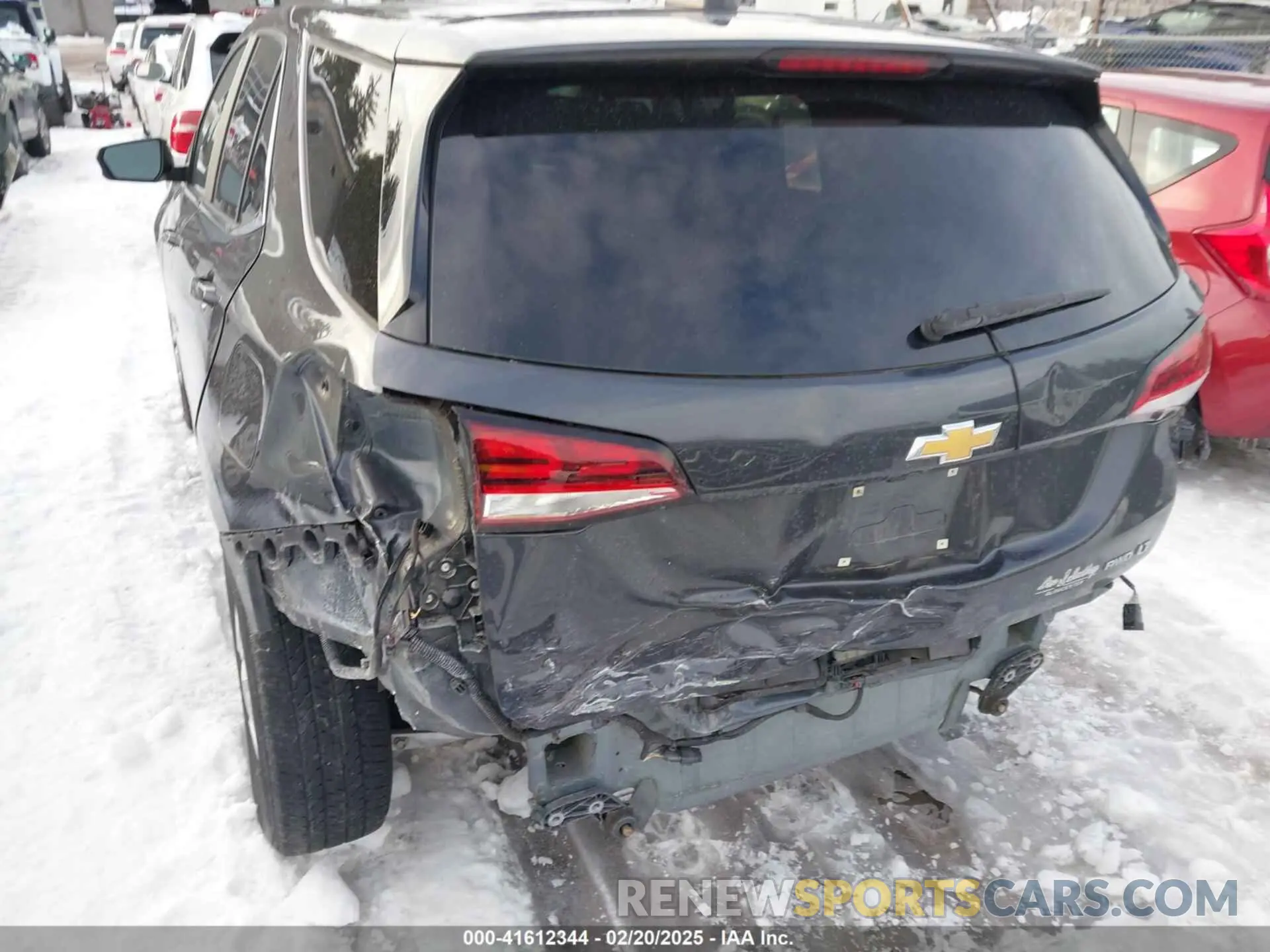 6 fotografías del automóvil dañado 3GNAXUEV8NS215337 CHEVROLET EQUINOX 2022