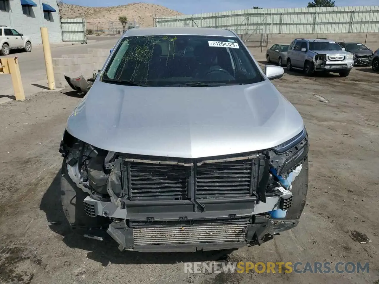 5 fotografías del automóvil dañado 3GNAXUEV9NL221805 CHEVROLET EQUINOX 2022